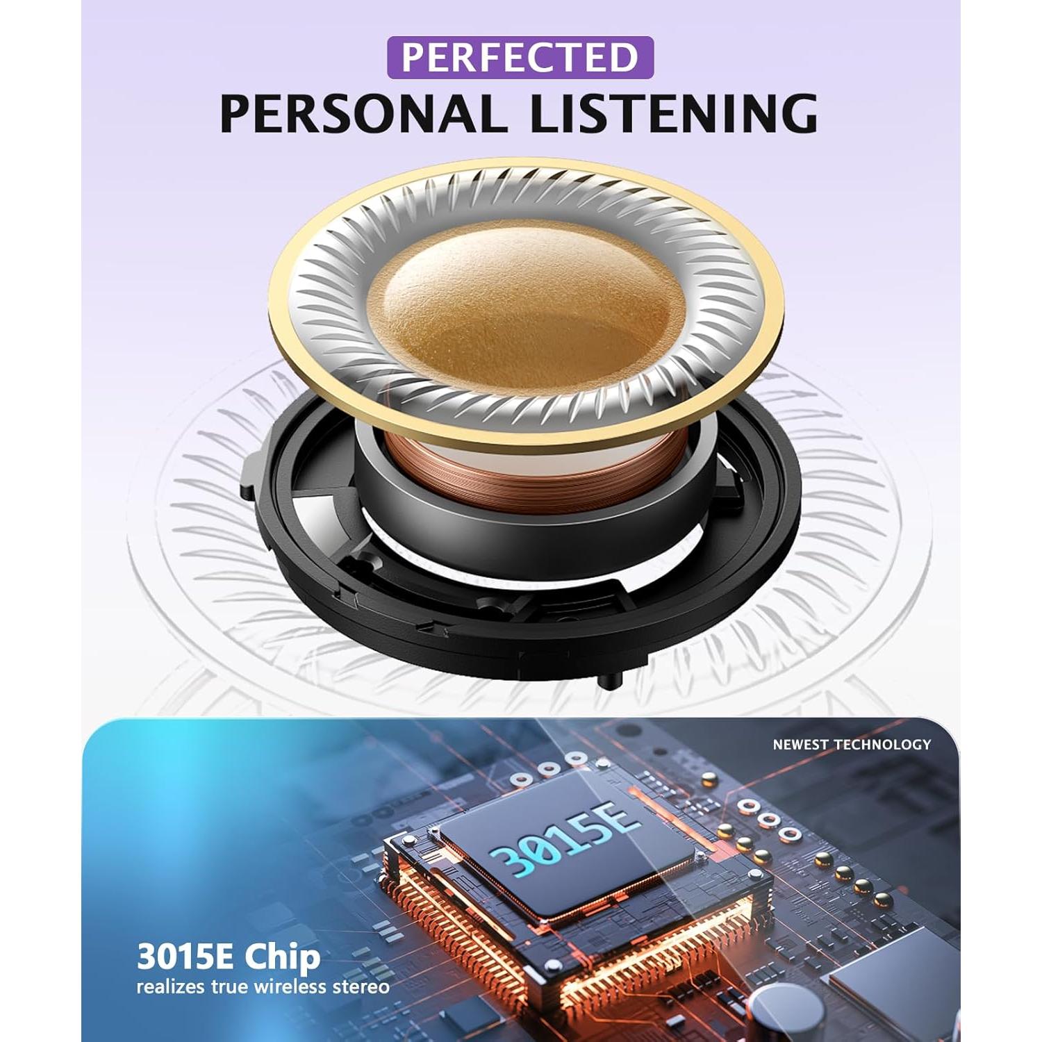 Máscara de Sueño Bluetooth 5.4 LC-dolida 3D Ajustable