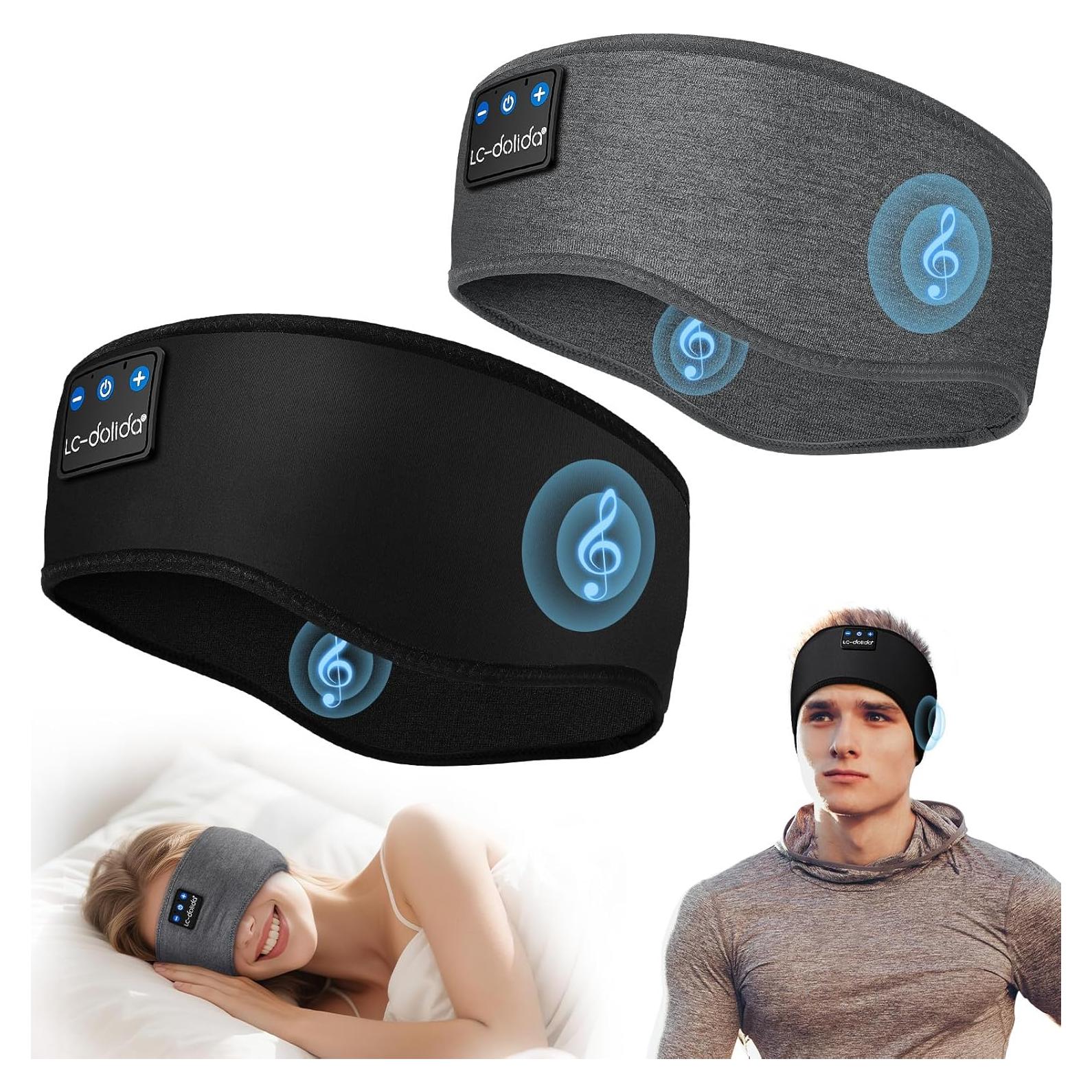 Auriculares para dormir Bluetooth LC-dolida 2-Pack Diadema