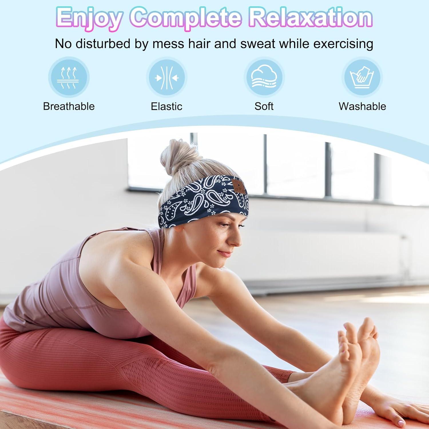 Auriculares para dormir Bluetooth BULYPAZY 2-Pack - Negro y Azul