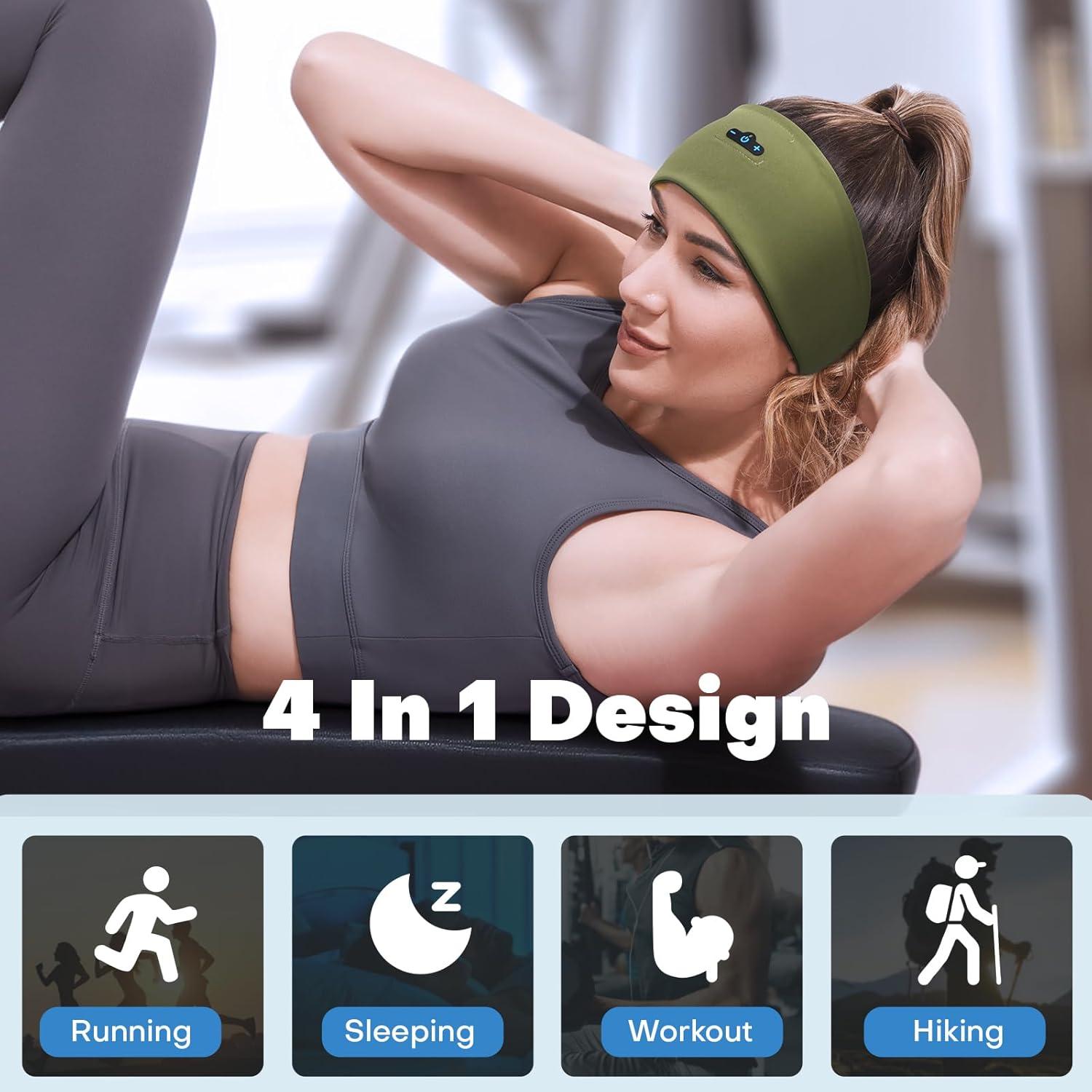 Auriculares Bluetooth para dormir TOPIEI BR008 Oliva 14h