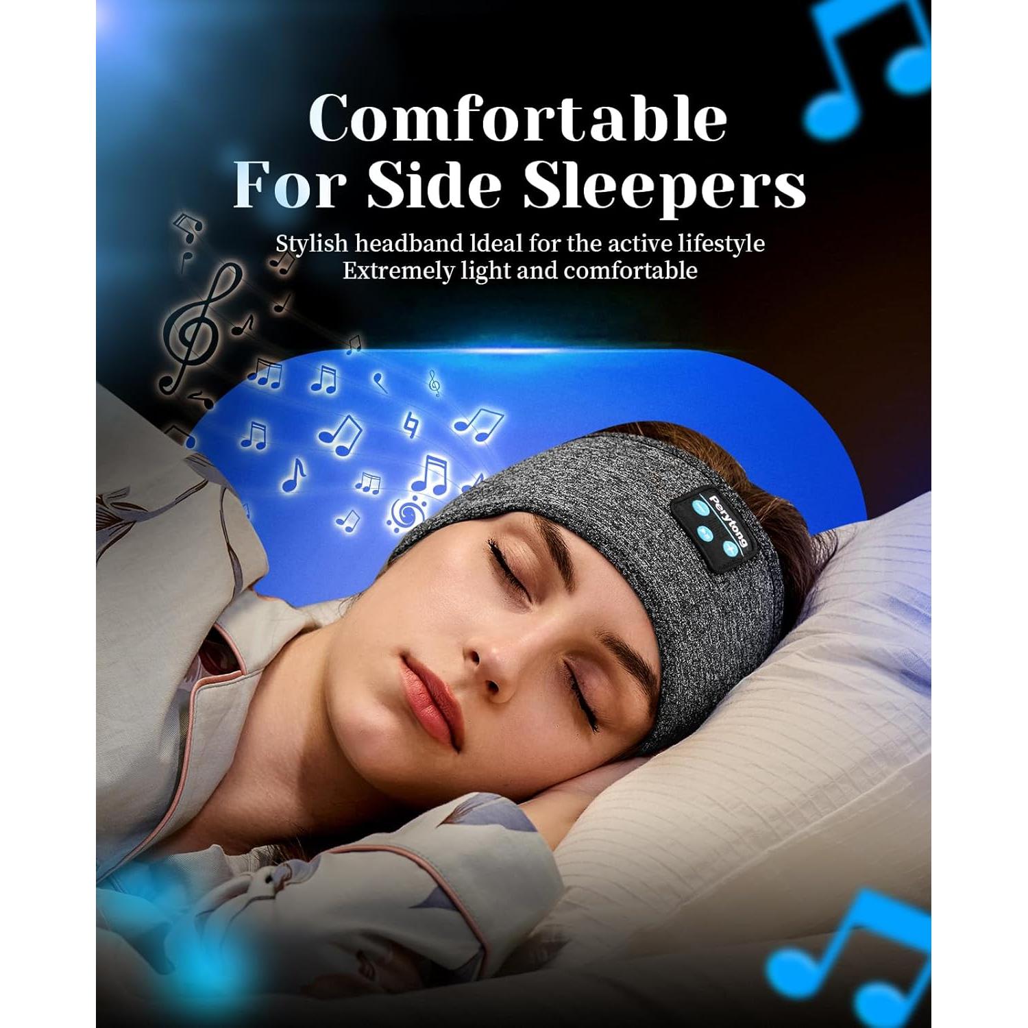 Pack de 2 Auriculares Inalámbricos para Dormir Perytong HD