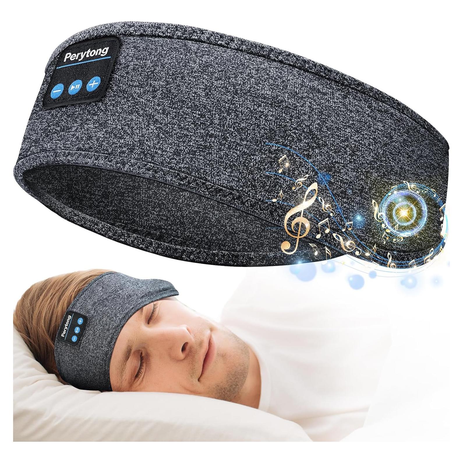 Auriculares Bluetooth para Dormir Perytong - Banda Ajustable con Micrófono