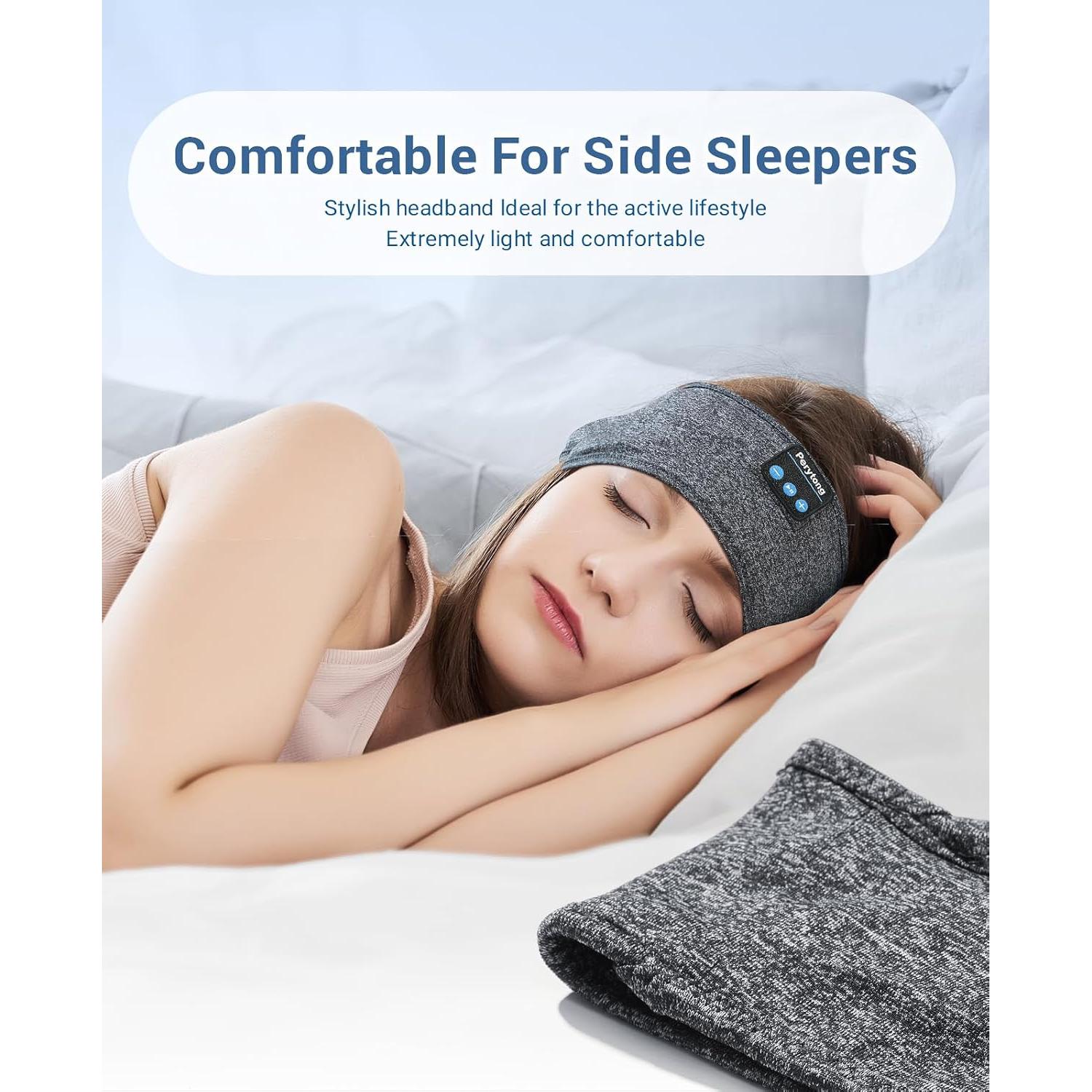 Auriculares Bluetooth para Dormir Perytong - Banda Ajustable con Micrófono