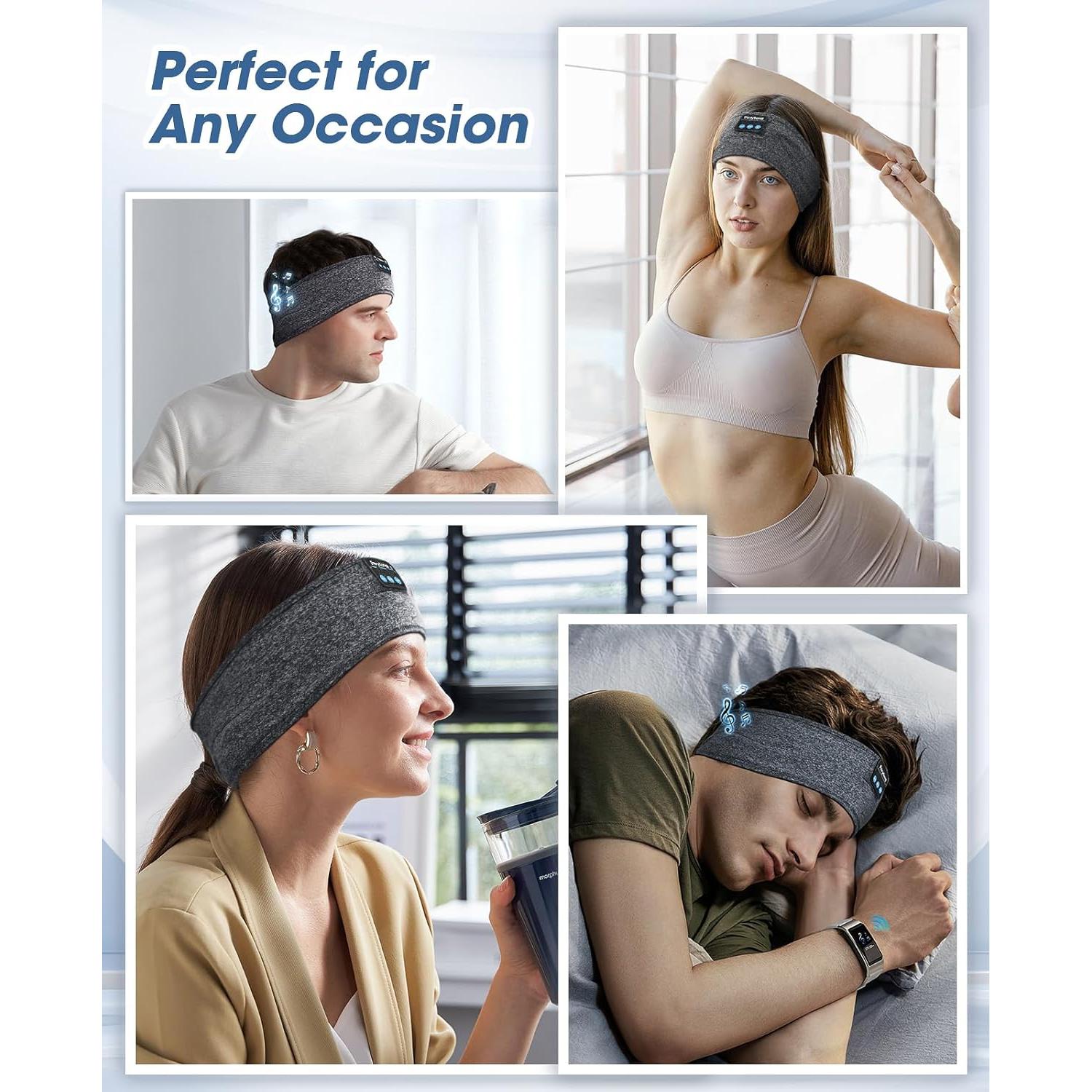 Auriculares Bluetooth para Dormir Perytong - Banda Ajustable con Micrófono