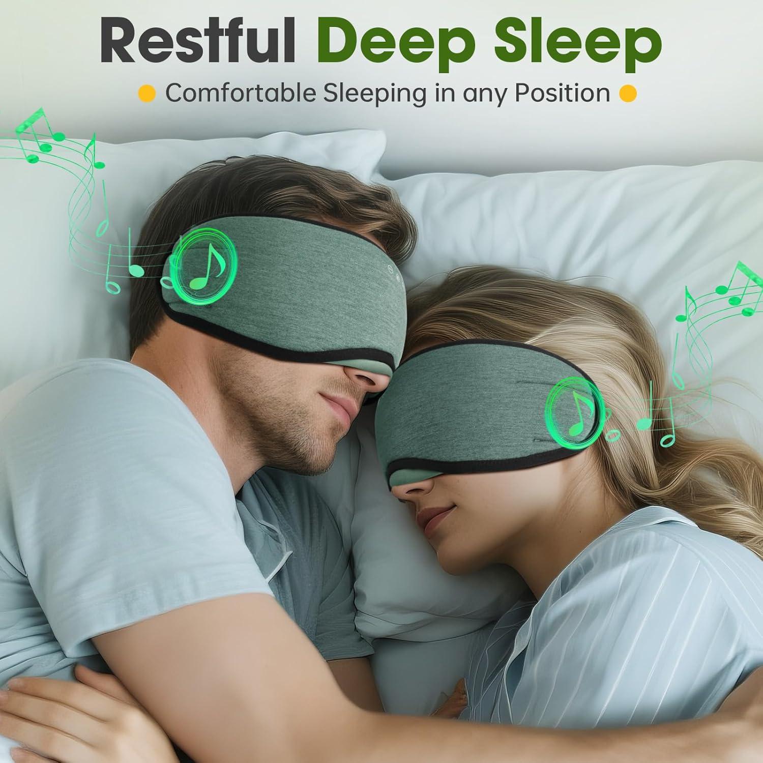 Máscara para dormir Bluetooth ZHENYEMEI con altavoces HD