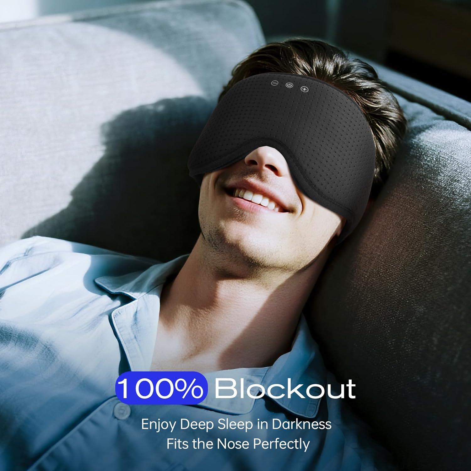 Máscara para dormir Bluetooth ZHENYEMEI 3D con auriculares