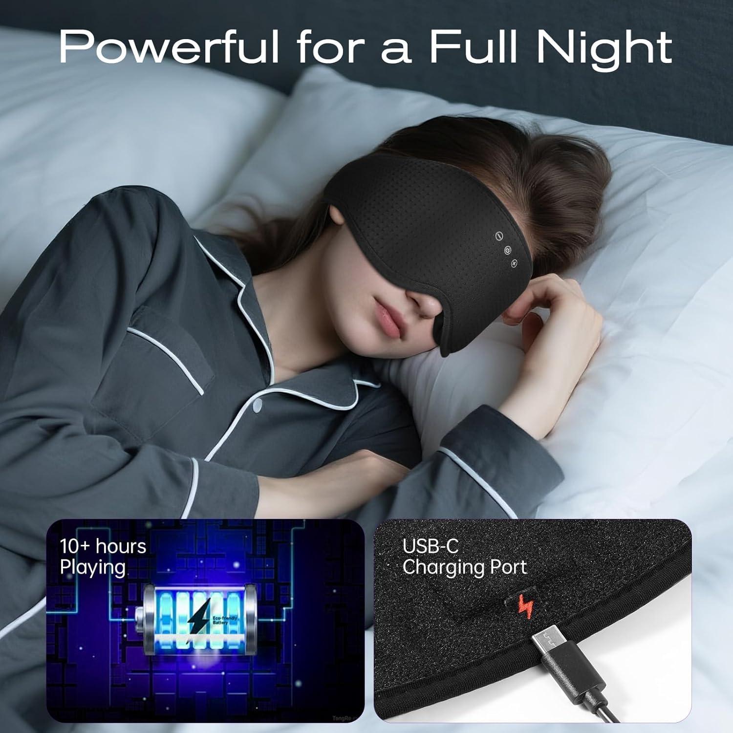 Máscara para dormir Bluetooth ZHENYEMEI 3D con auriculares