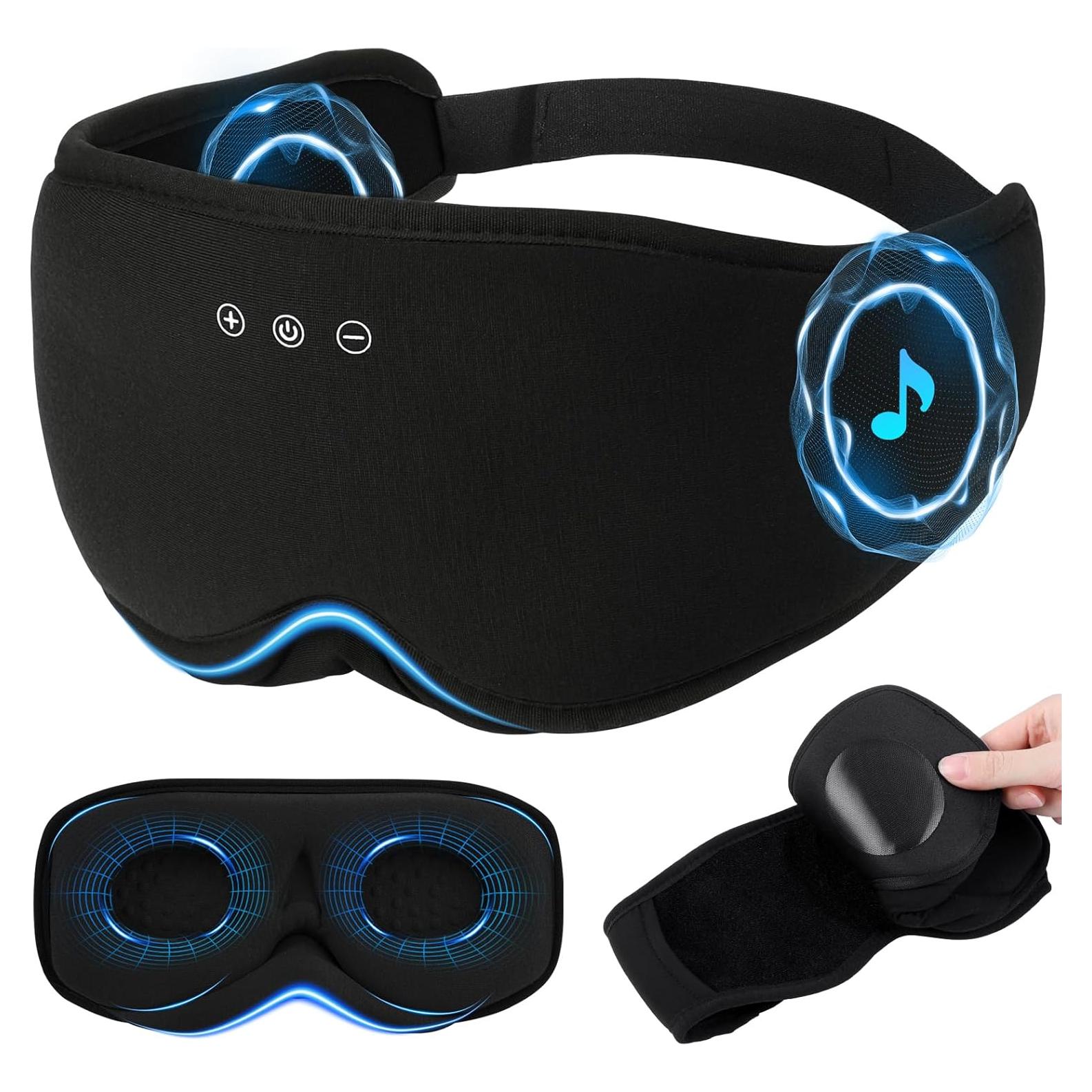 Máscara para dormir ZHENYEMEI con auriculares y 29 sonidos