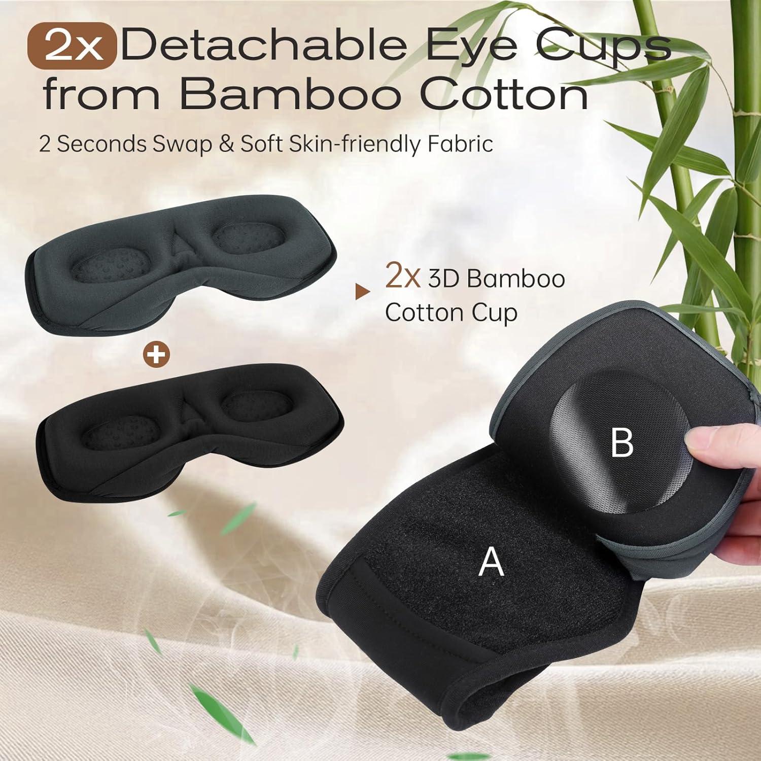 Máscara para dormir ZHENYEMEI con auriculares y 29 sonidos