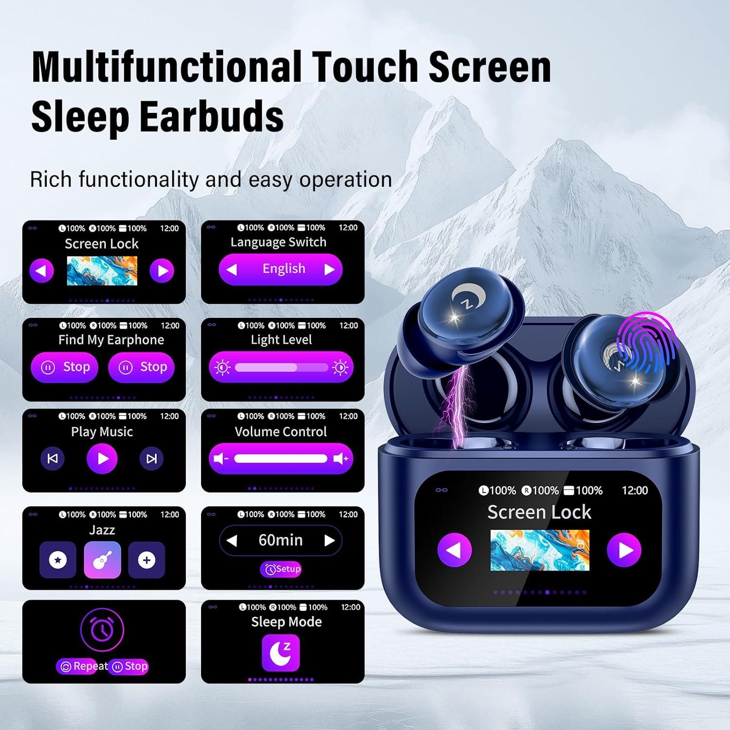 Auriculares para dormir Bluetooth 5.4 L8 Pro IPX7 Azul