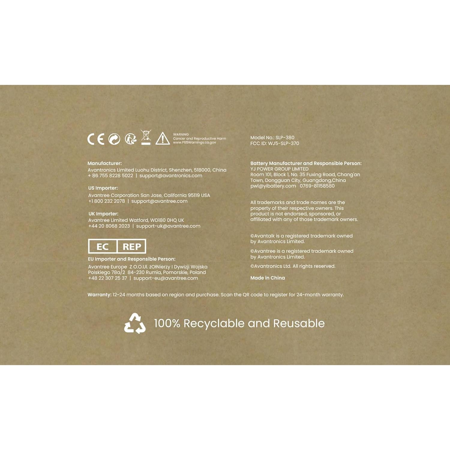 Auriculares de Sueño Bluetooth Avantree Slumber 2 - 4 Altavoces