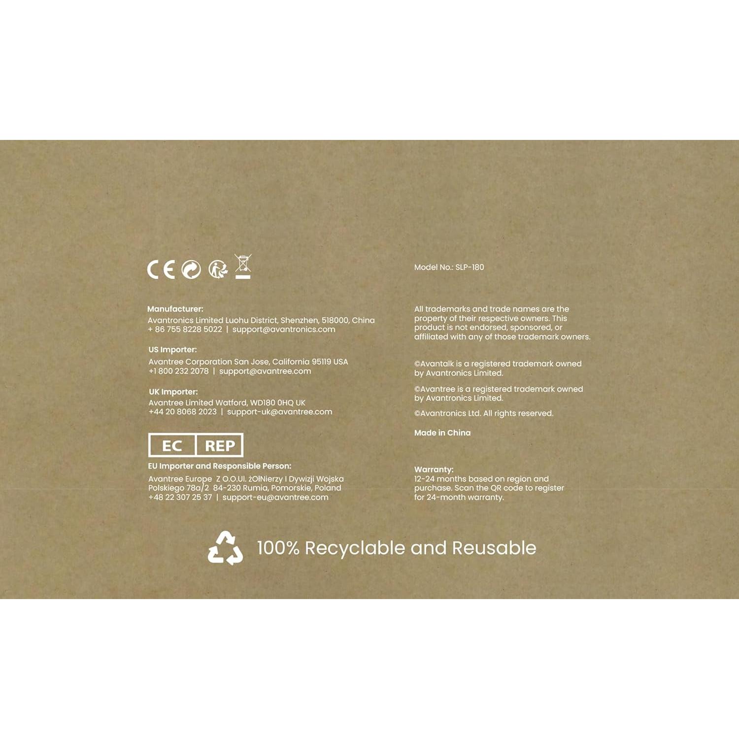 Auriculares de Almohada Avantree Slumber B - USB-C y AUX