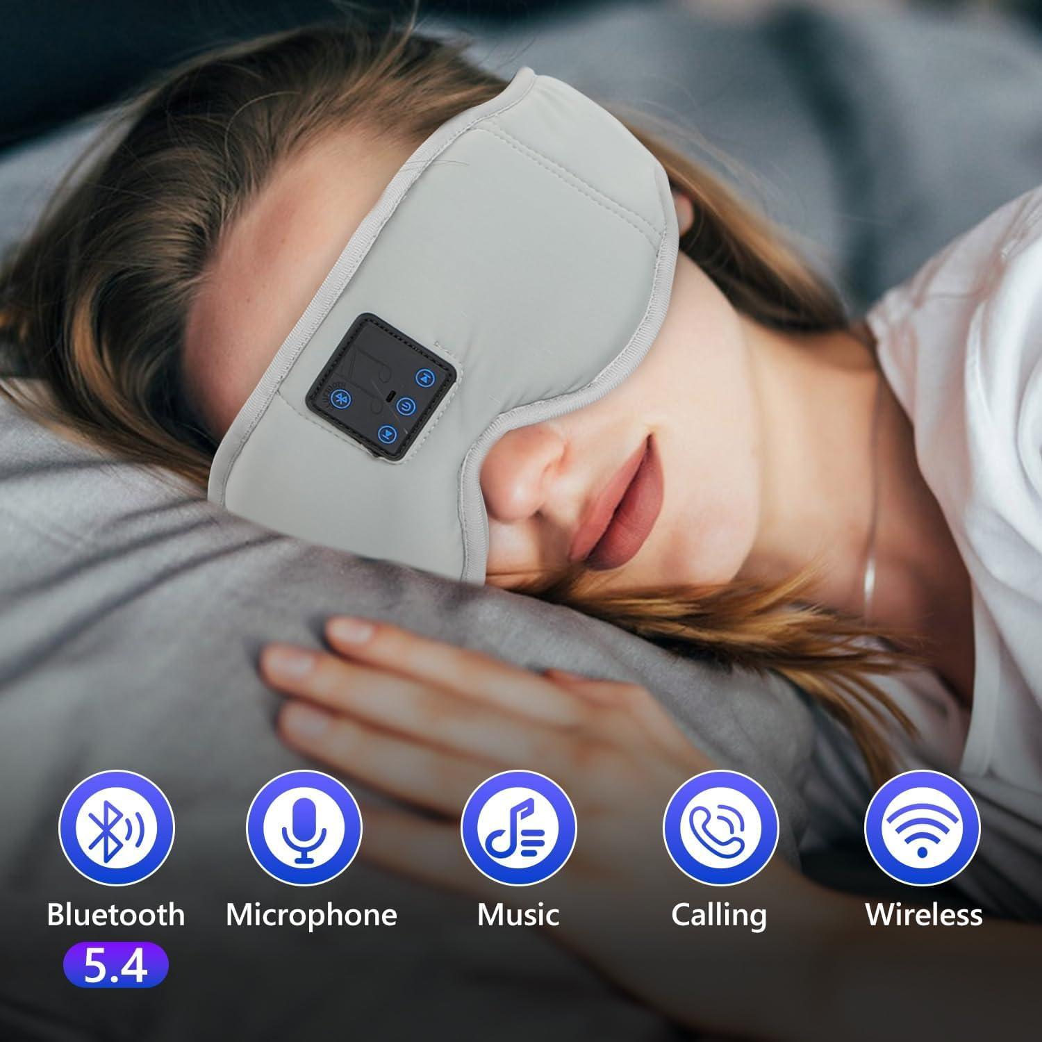 Máscara de Sueño Bluetooth Aurya 3D con Altavoces Estéreo HD