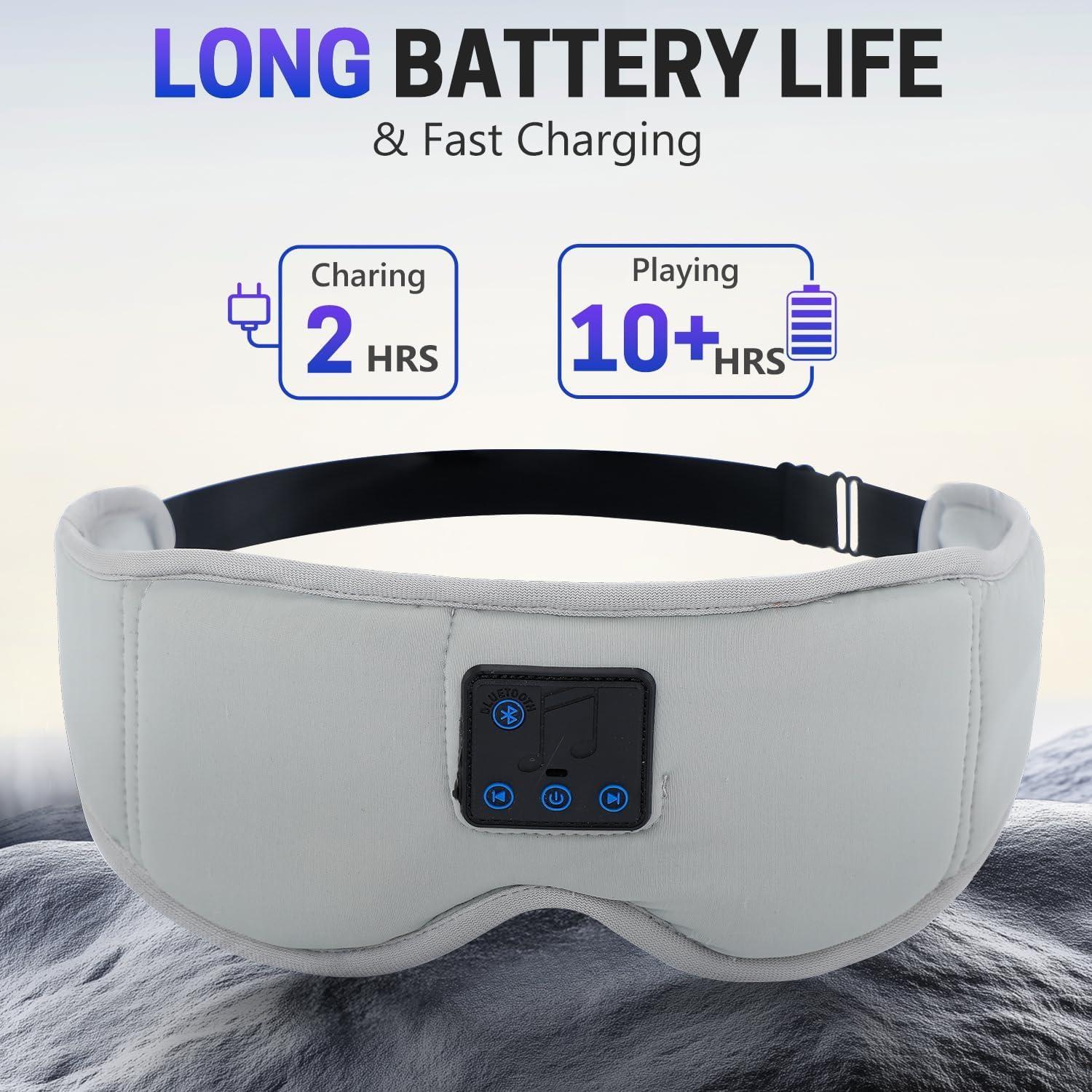 Máscara de Sueño Bluetooth Aurya 3D con Altavoces Estéreo HD