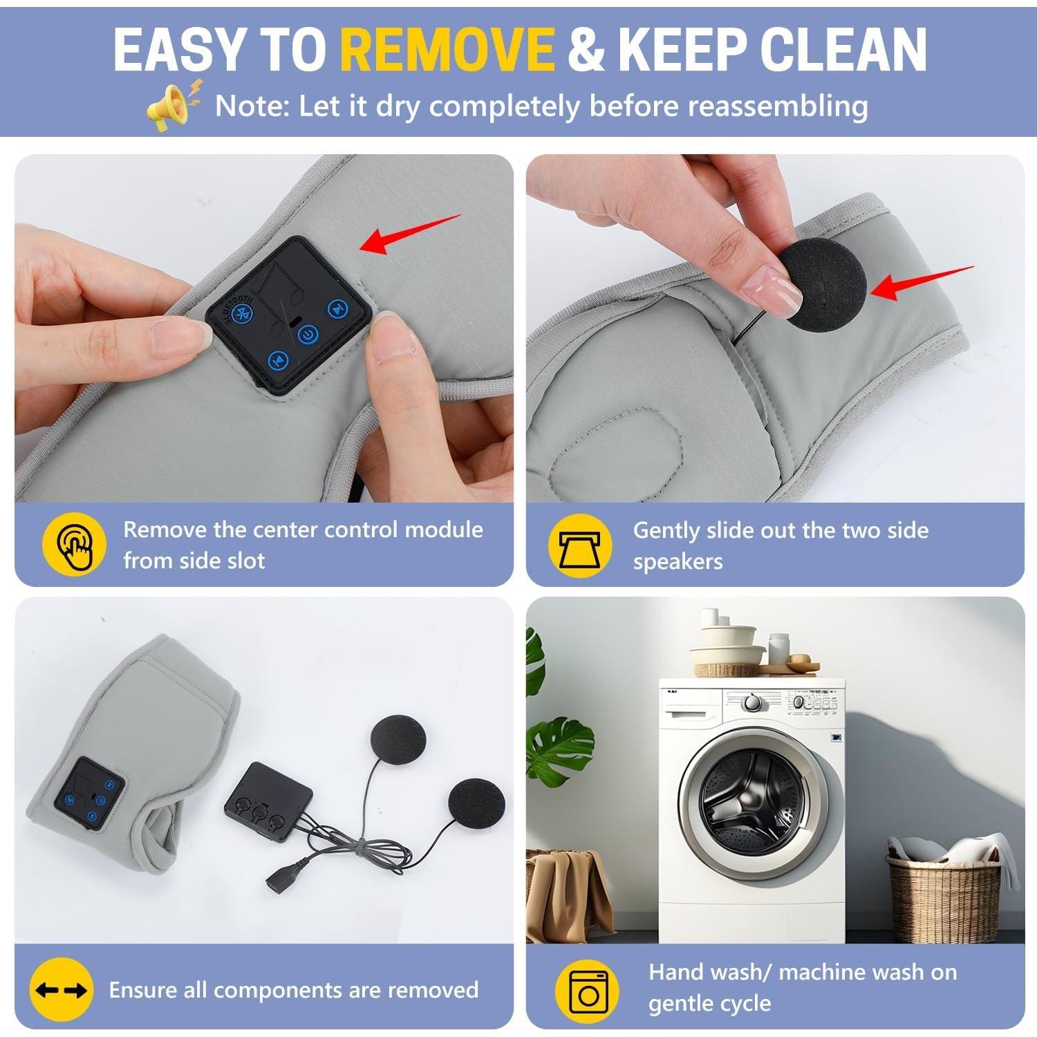 Máscara de Sueño Bluetooth Aurya 3D con Altavoces Estéreo HD