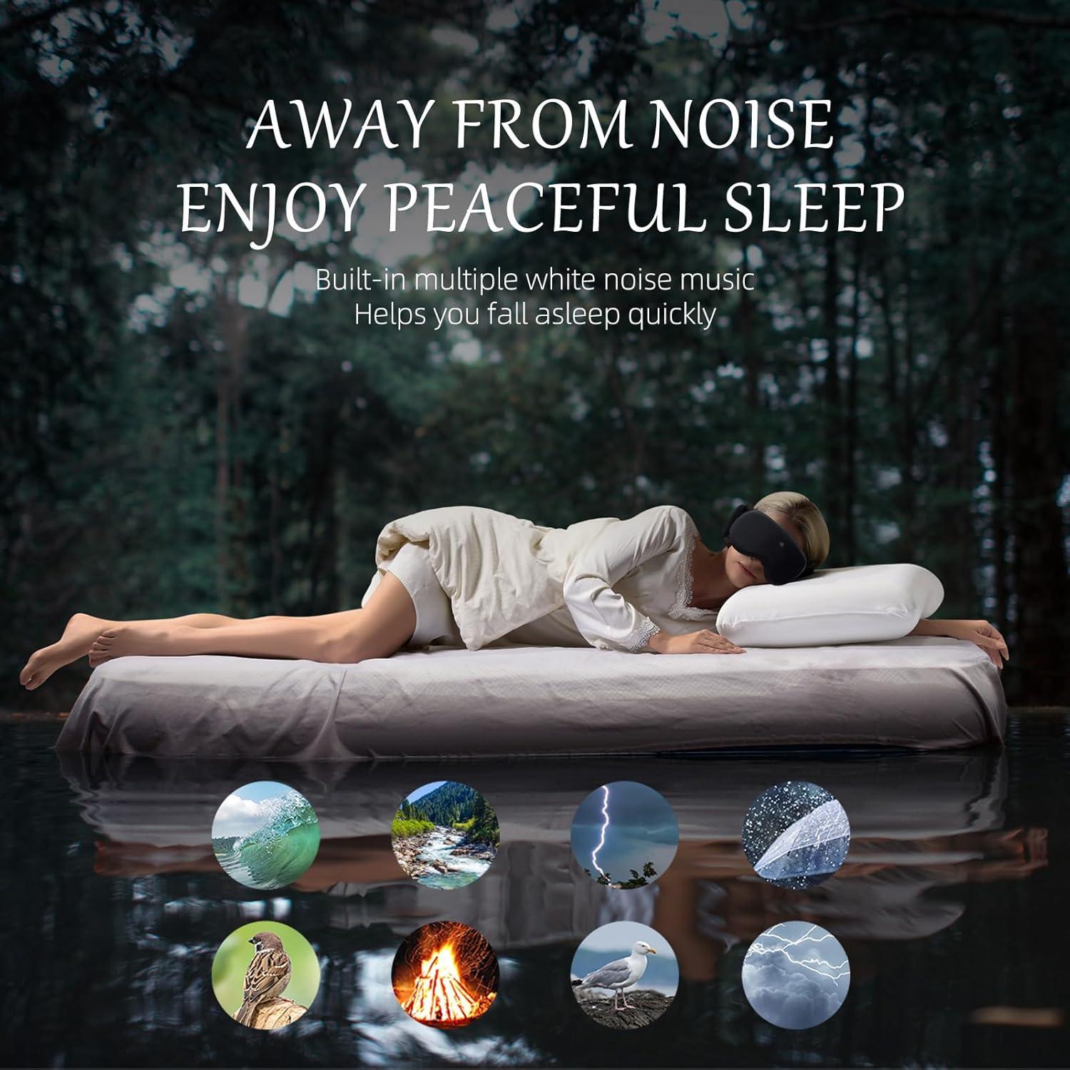 Auriculares para Dormir Inalámbricos Bluetooth CLOZIA 3D Negro