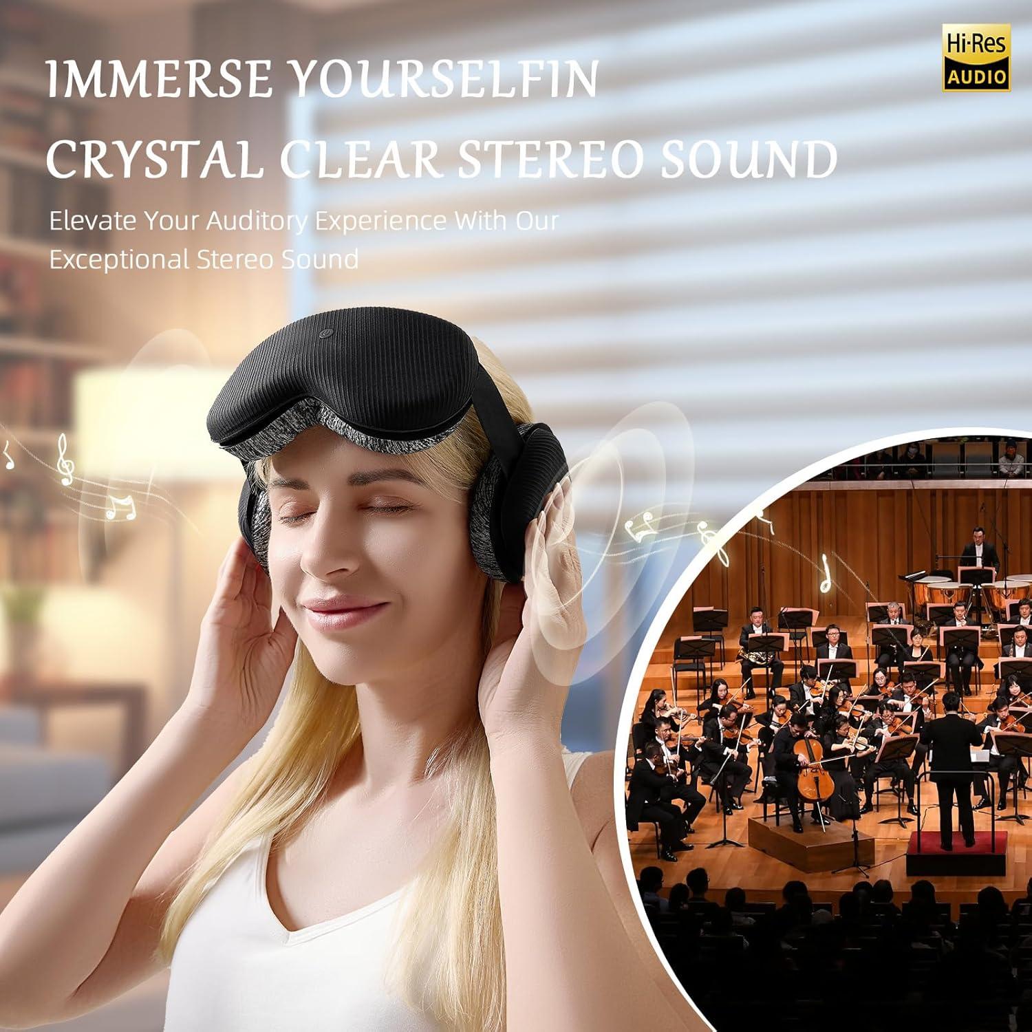 Auriculares para Dormir Inalámbricos Bluetooth CLOZIA 3D Negro