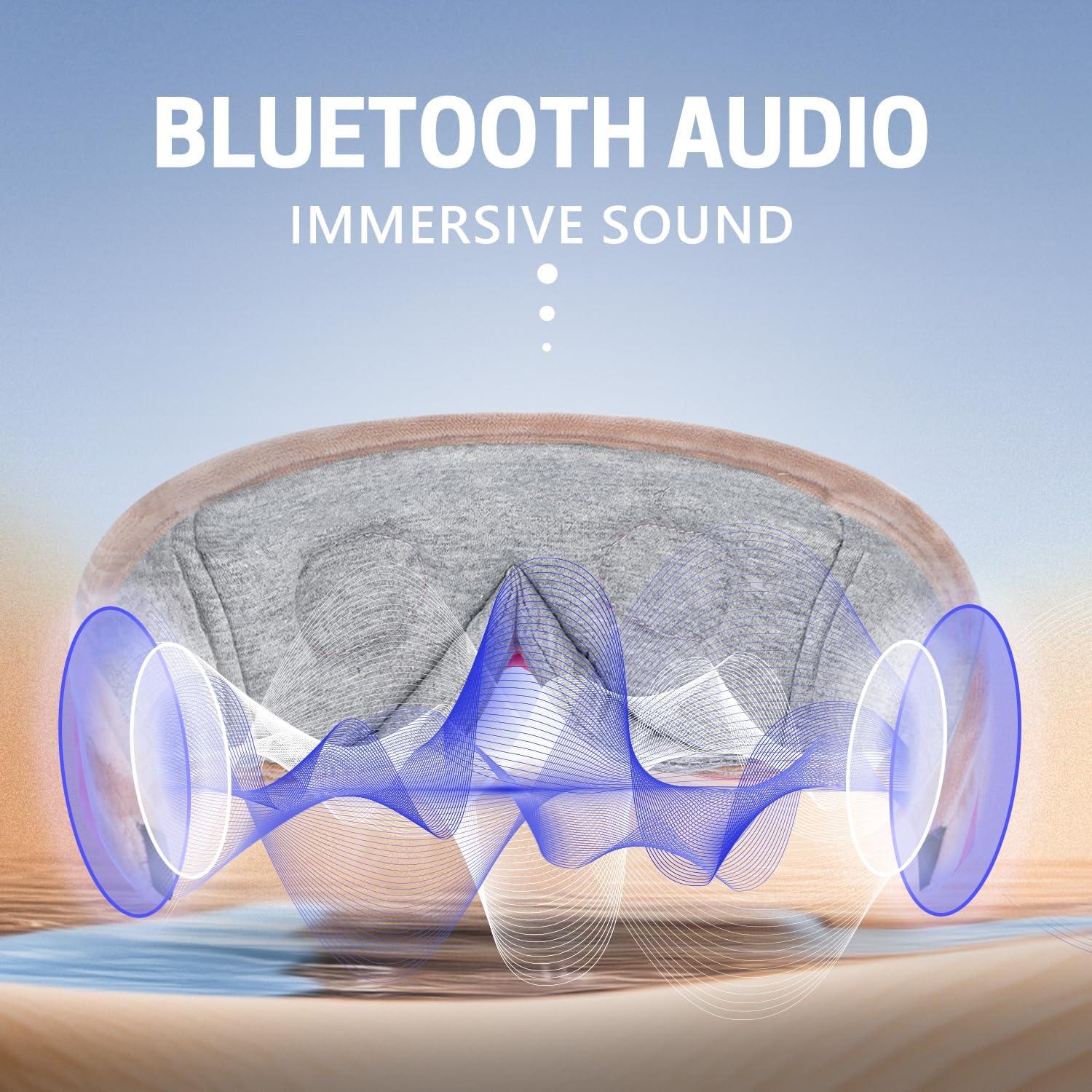 Máscara para dormir Bluetooth GNEGNI 3D con altavoces estéreo