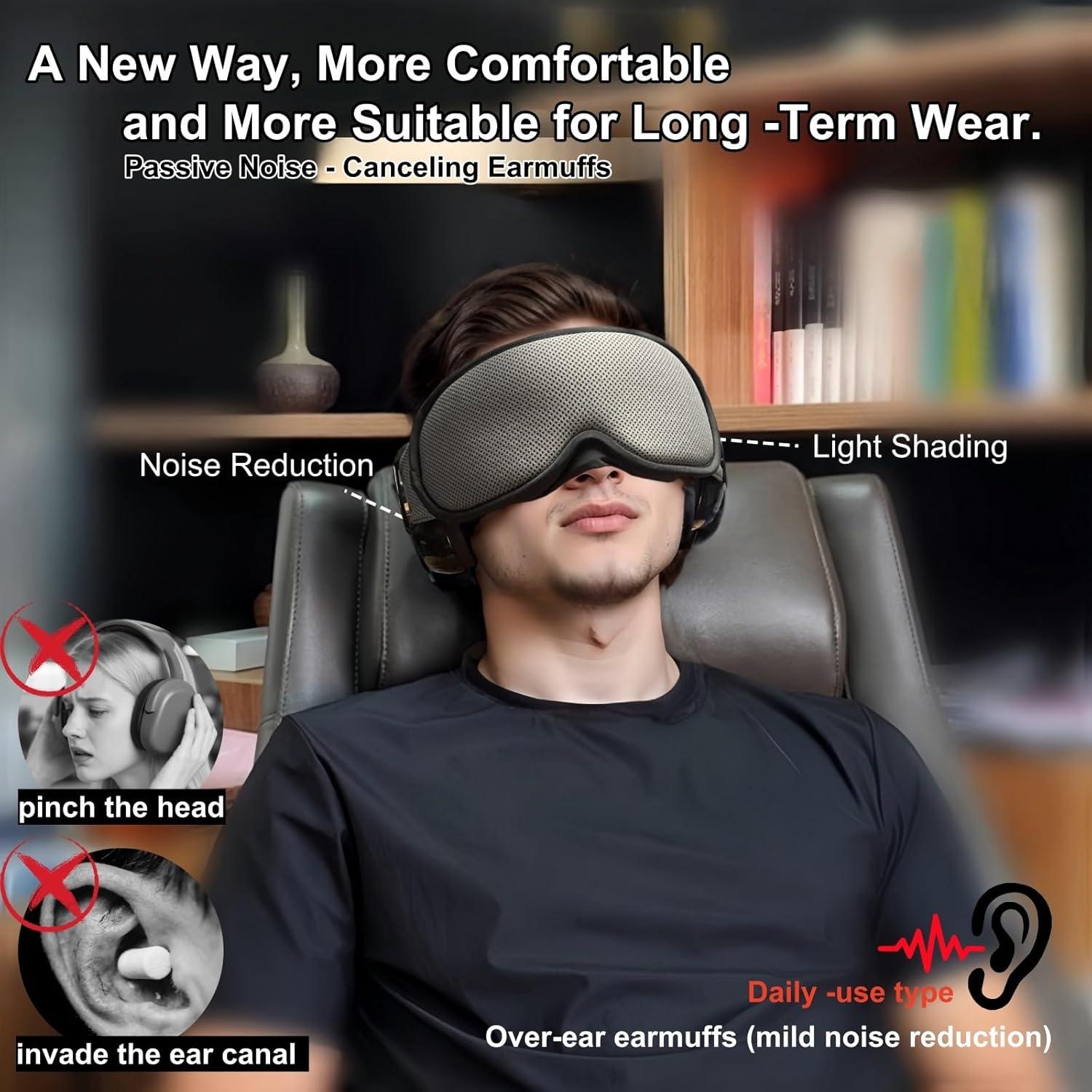 Juego de tapones para oídos y máscara para dormir ZOZZGO