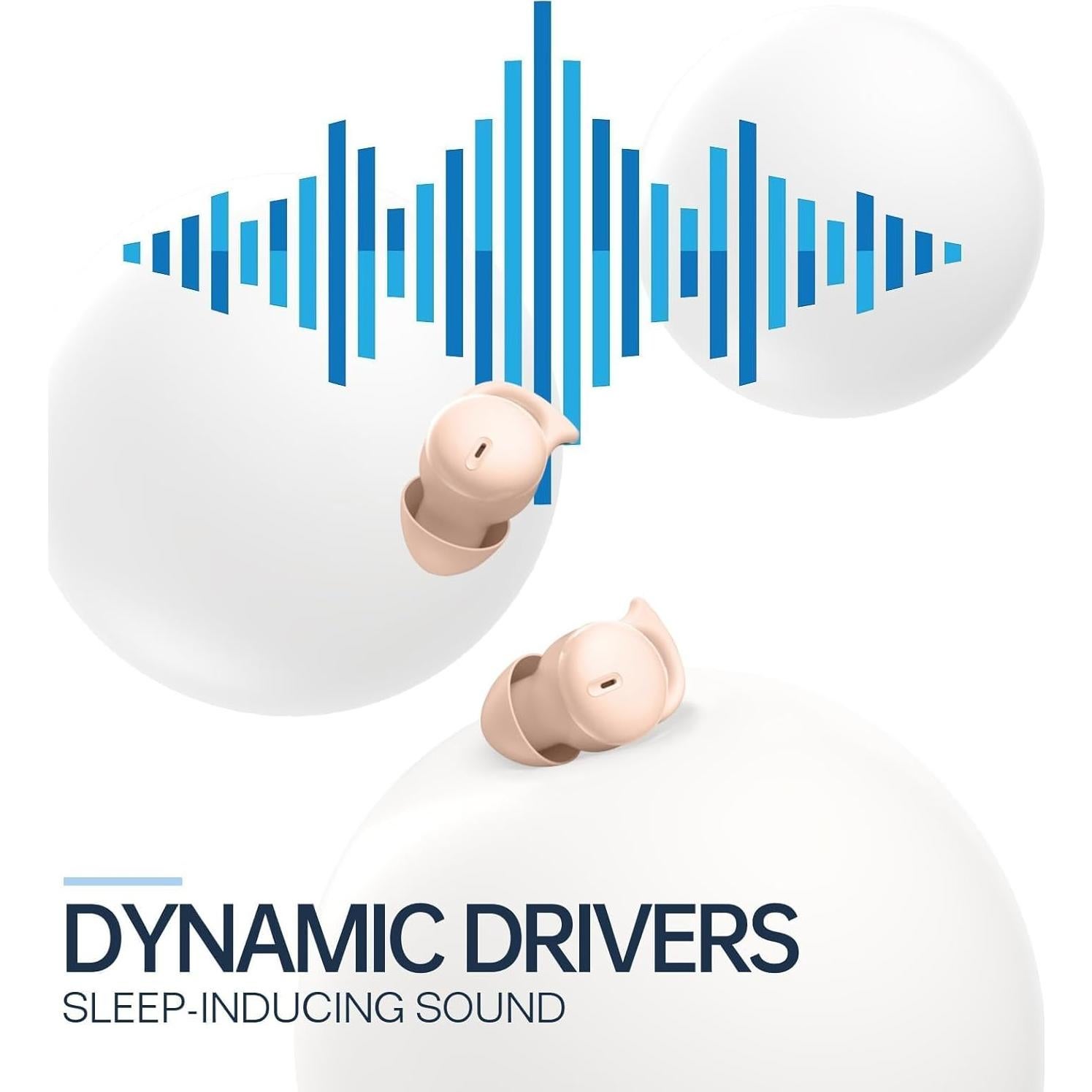 Auriculares Inalámbricos Bluetooth 5.3 Piegridiat Q26S Beige