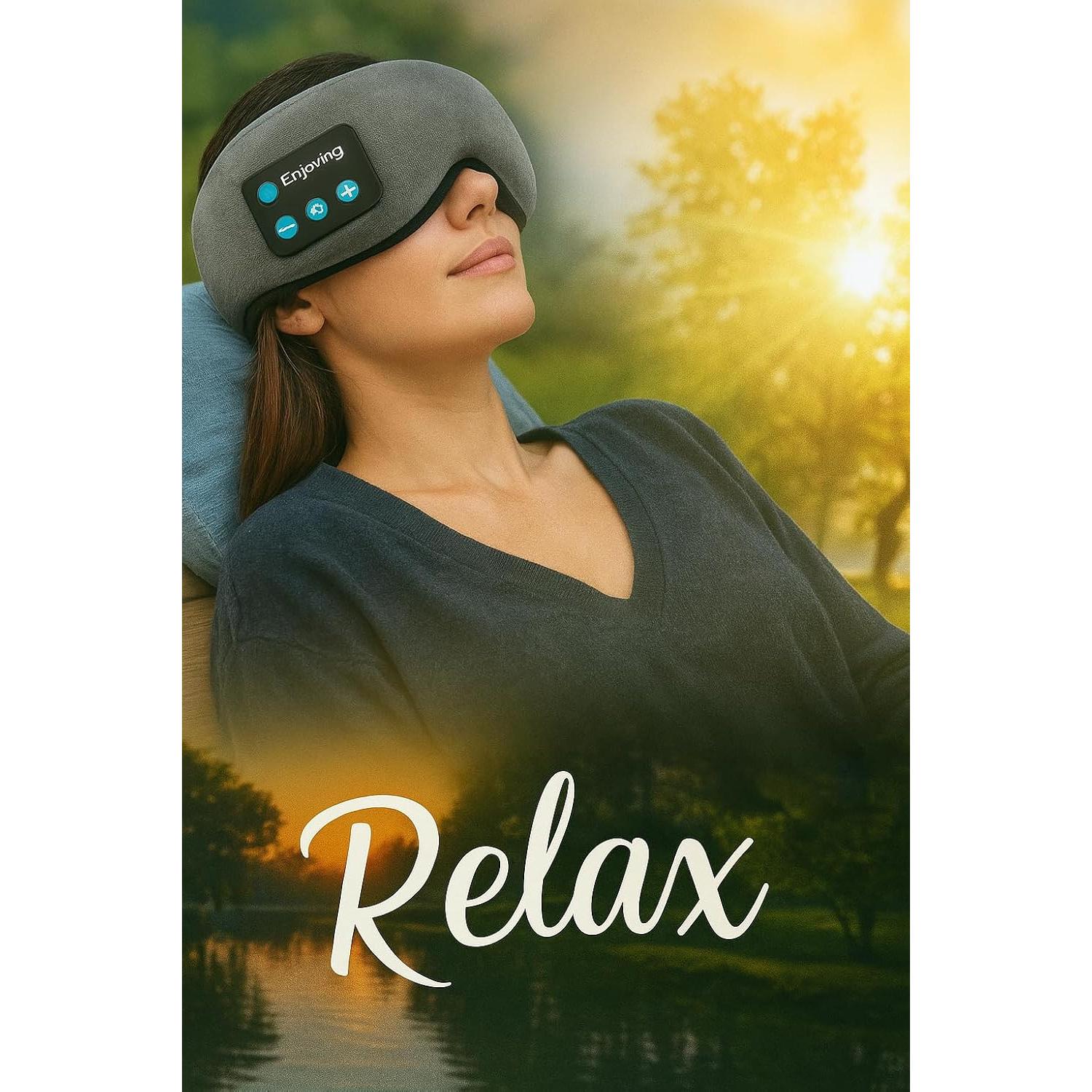 Máscara de Sueño Bluetooth Pure Life con Auriculares Integrados