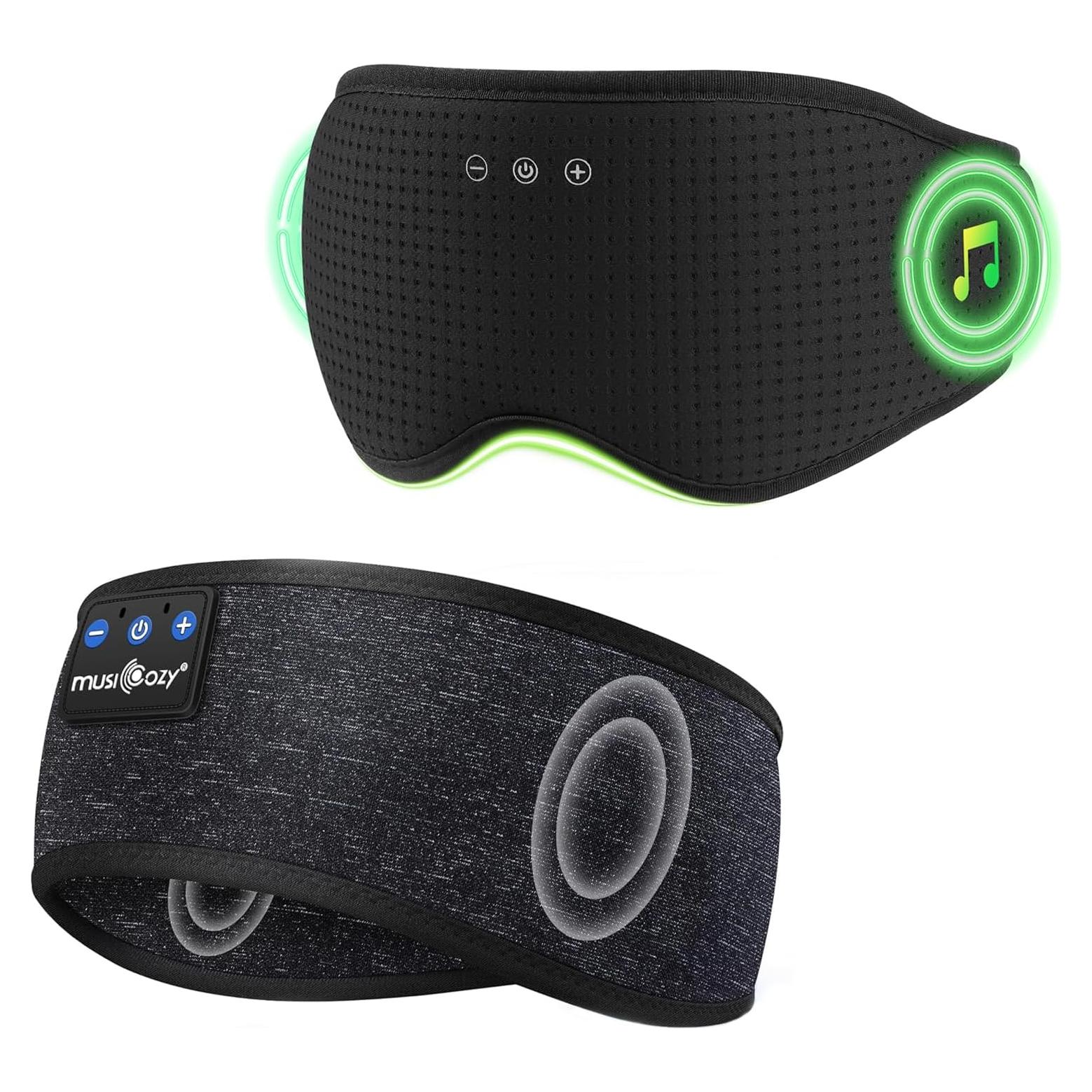 Auriculares para Dormir Bluetooth MUSICOZY con Máscara 3D