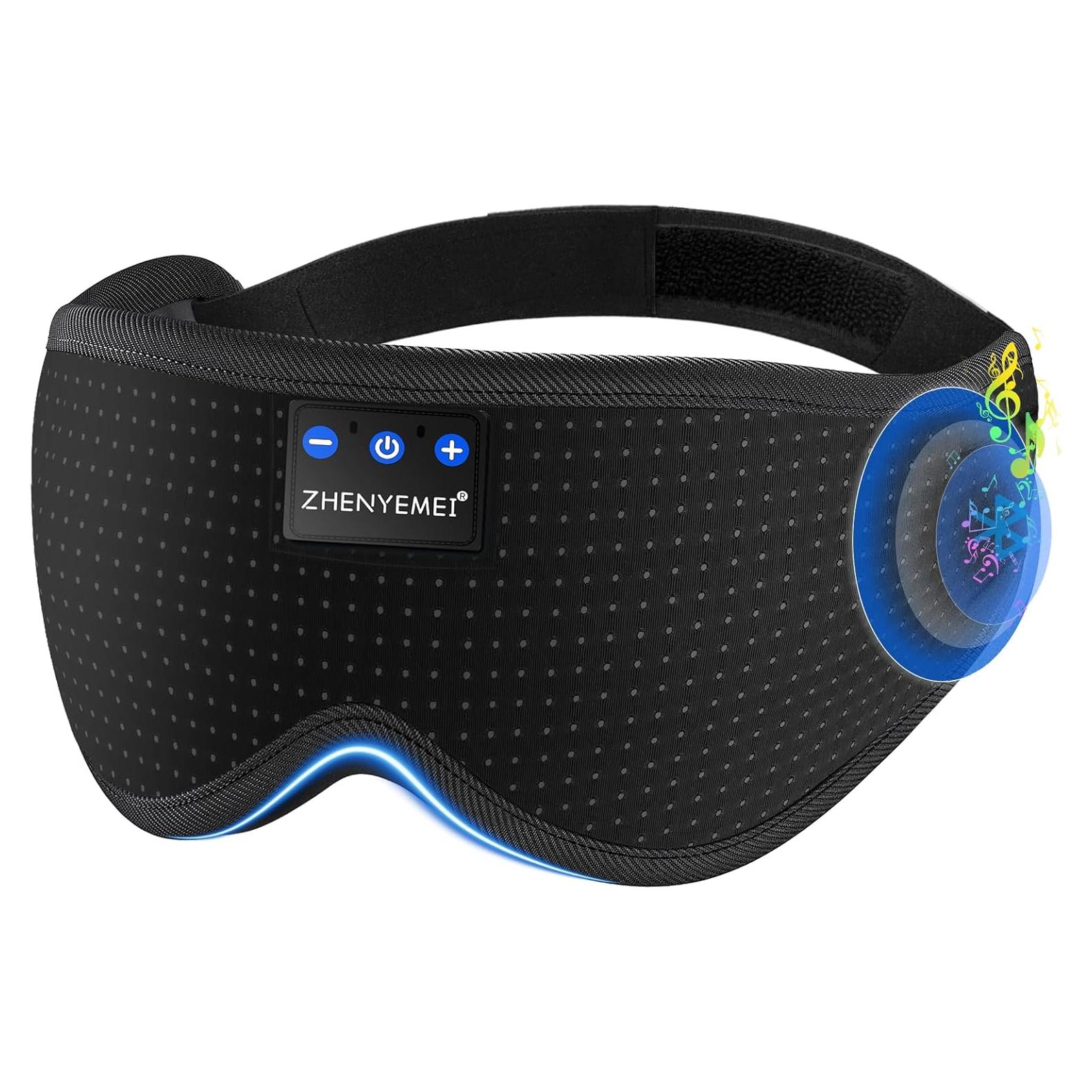 Auriculares Bluetooth para dormir ZHENYEMEI con máscara de ojos