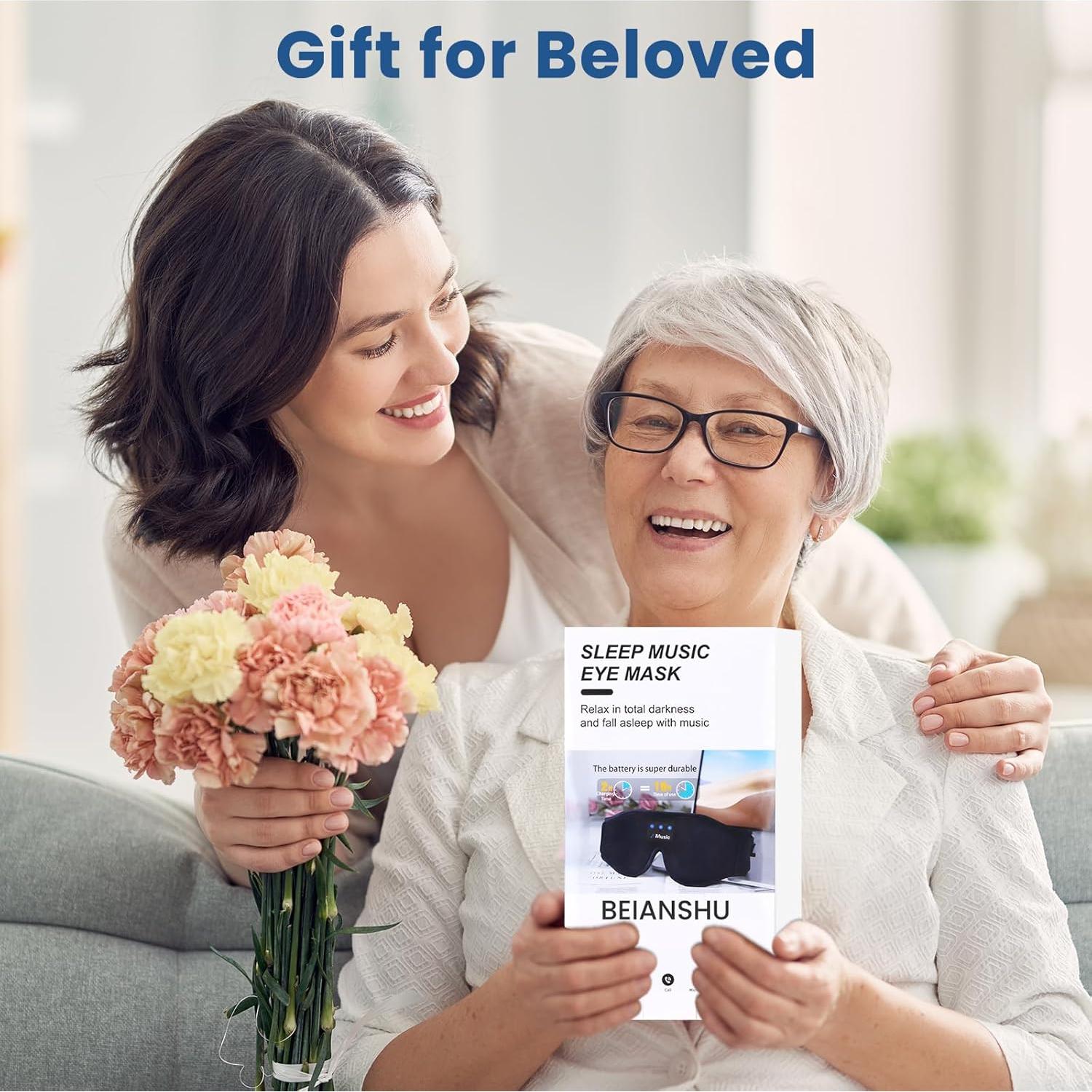 Máscara de Sueño 3D Bluetooth BENANSHU con Auriculares Inalámbricos