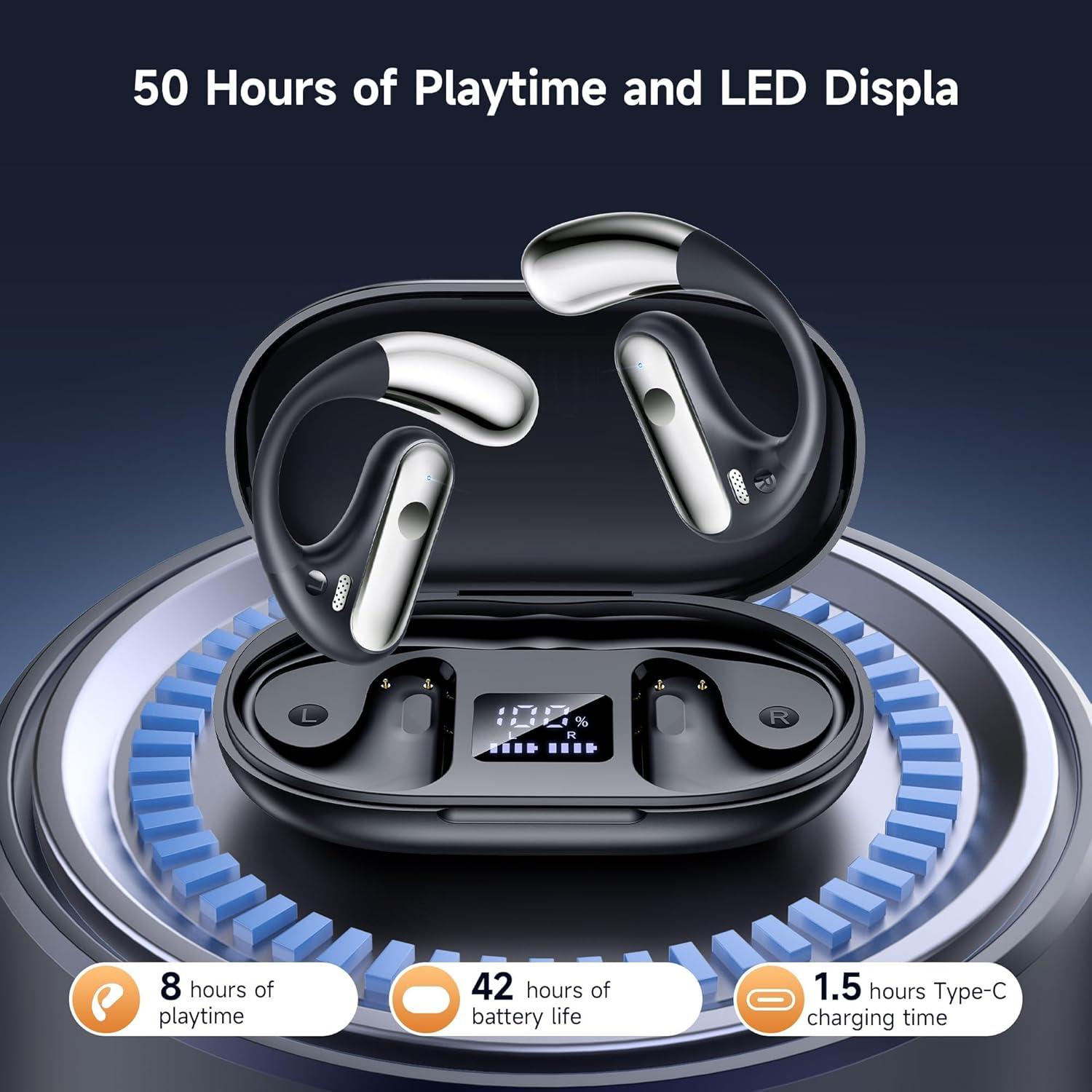 Auriculares Inalámbricos Bluetooth 5.4 CoolJumper Q28 Negro