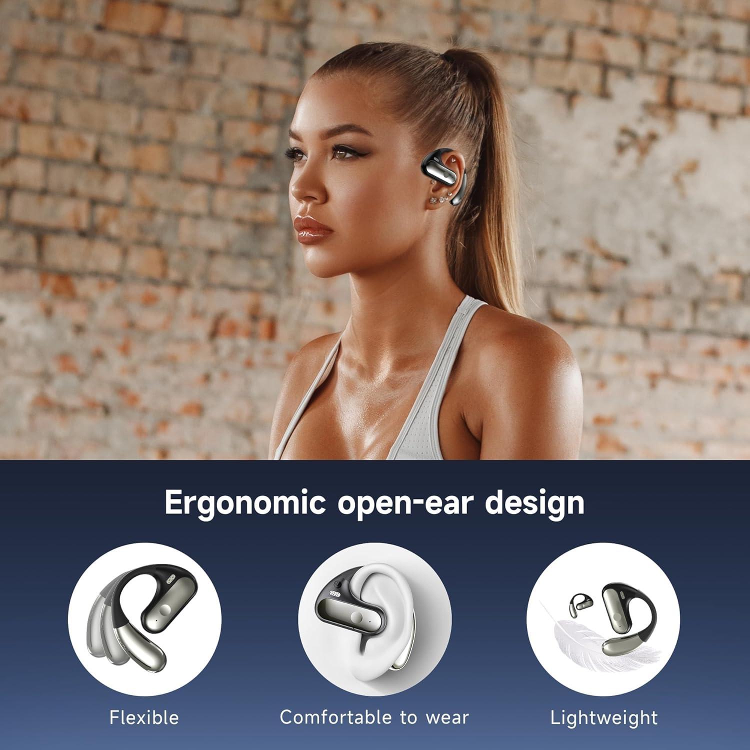 Auriculares Inalámbricos Bluetooth 5.4 CoolJumper Q28 Negro