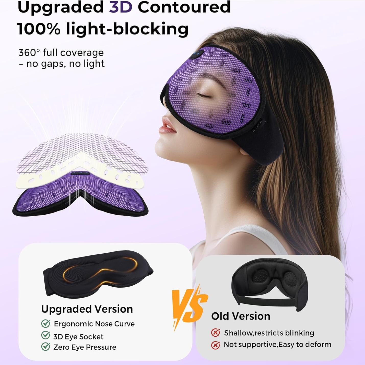 Máscara de Sueño Bluetooth LC-dolida 3D con Auriculares