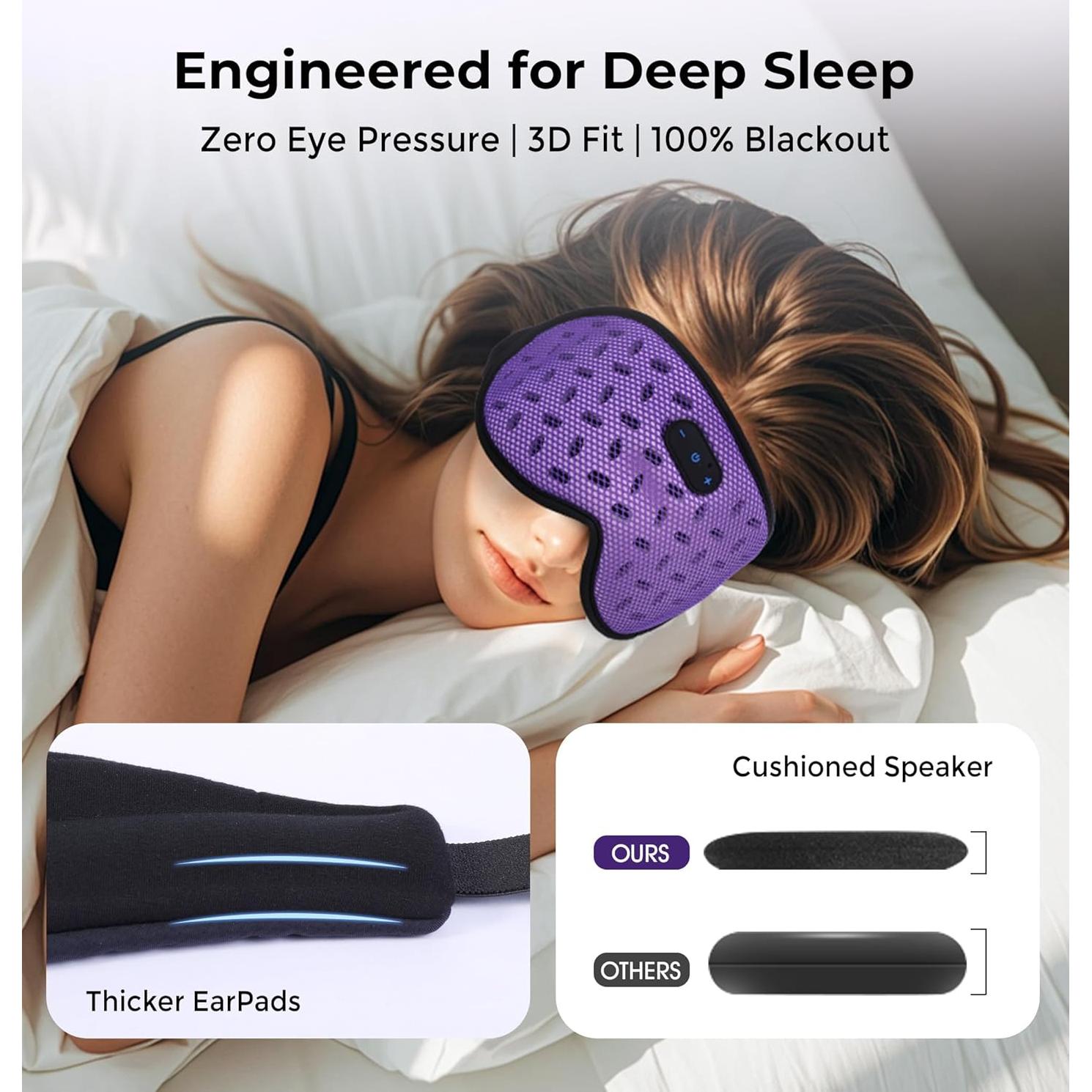 Máscara de Sueño Bluetooth LC-dolida 3D con Auriculares