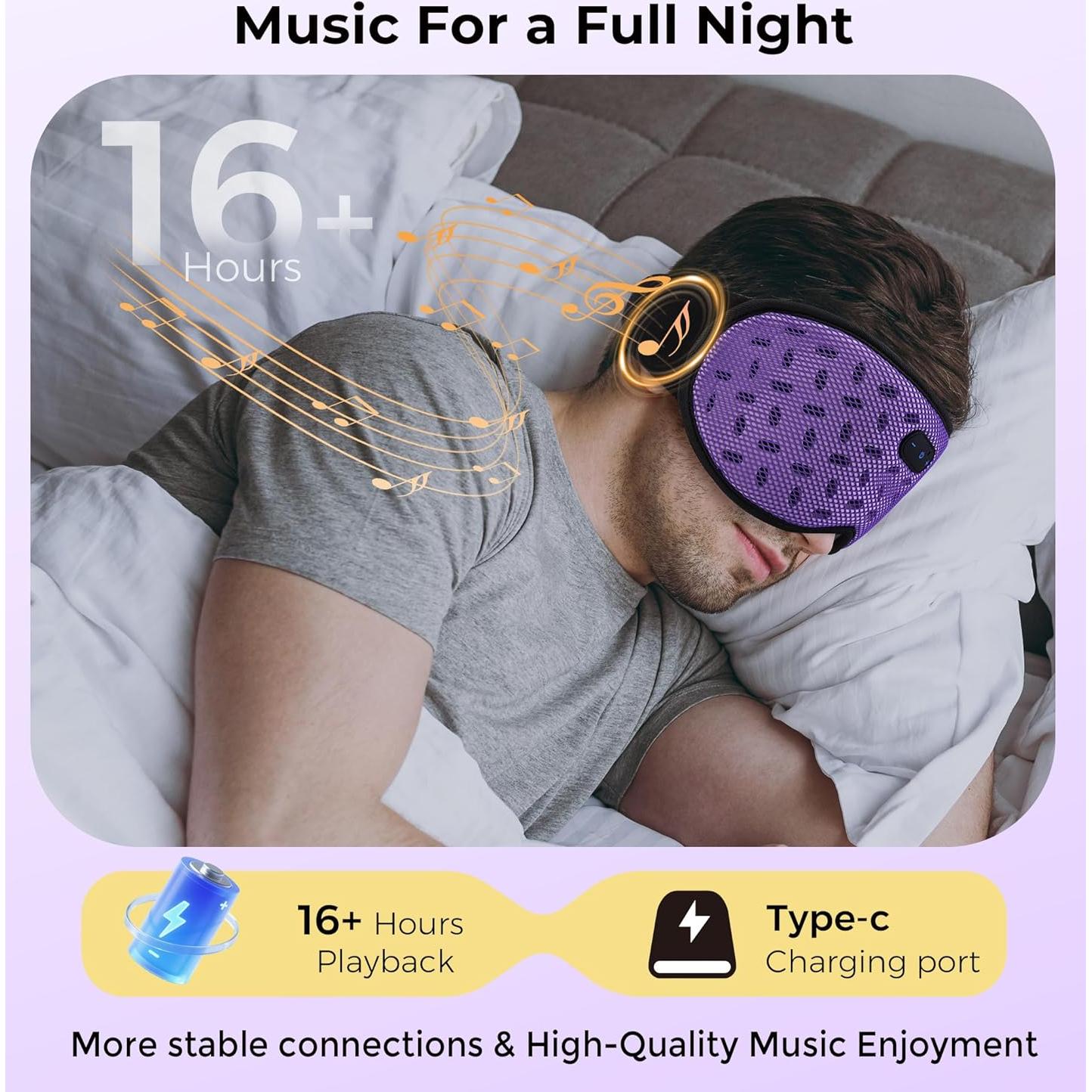 Máscara de Sueño Bluetooth LC-dolida 3D con Auriculares