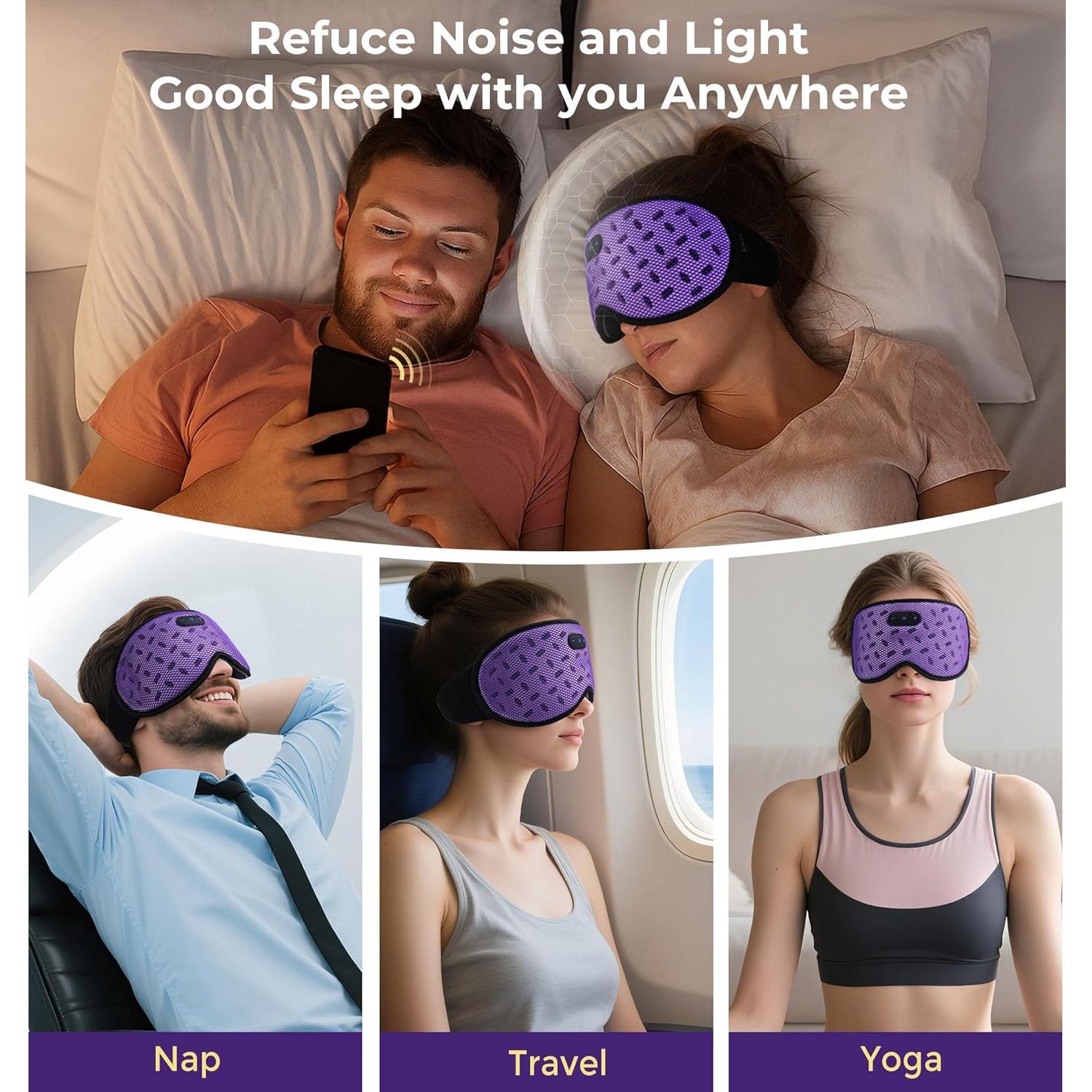 Máscara de Sueño Bluetooth LC-dolida 3D con Auriculares