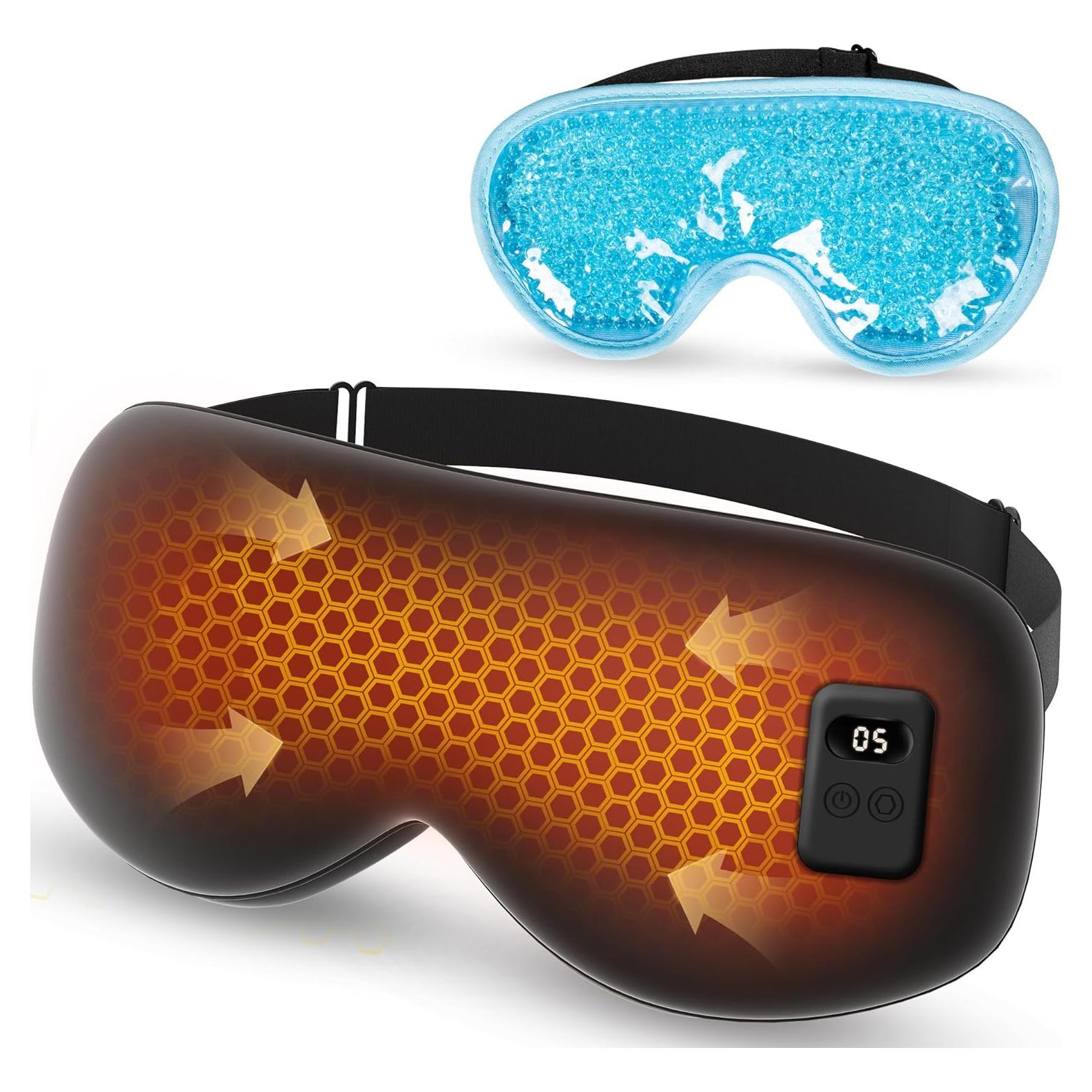 Máscara de Ojos Calentada HOTHUGZ con Gel Enfriado, 5 Temperaturas