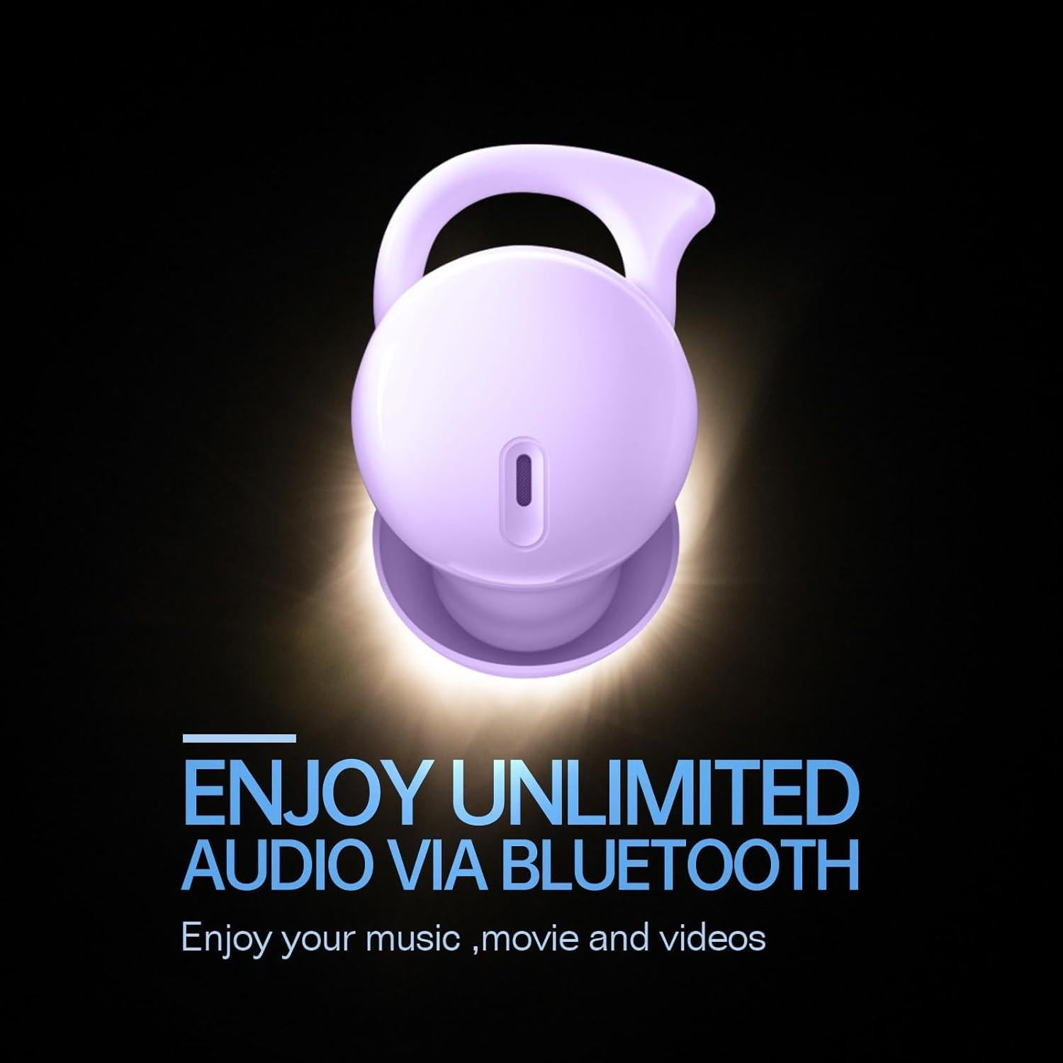 Auriculares Inalámbricos Bluetooth 5.3 Piegricdiat Q26S Morado