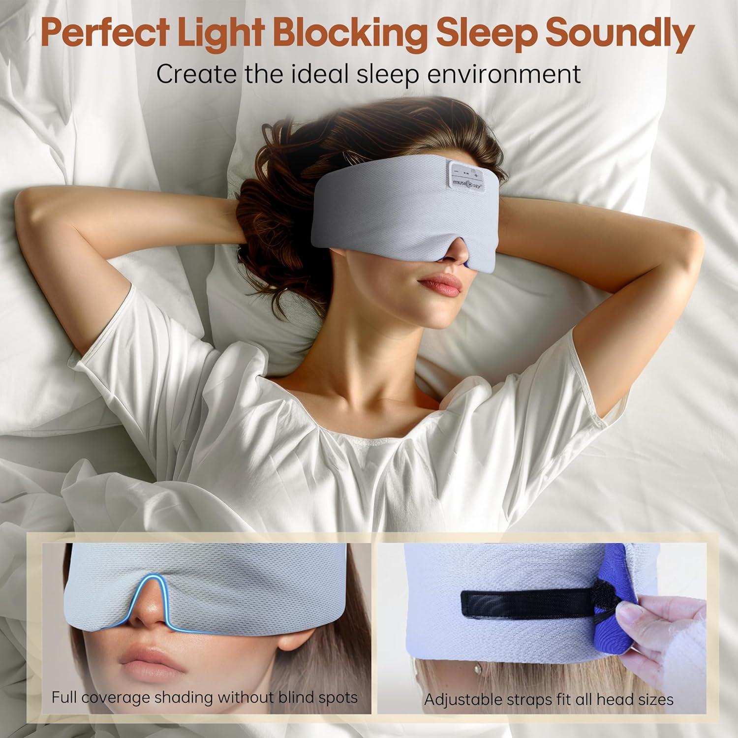 MÁSCARA DE SUEÑO MUSICOZY CON AURICULARES BLUETOOTH 5.4