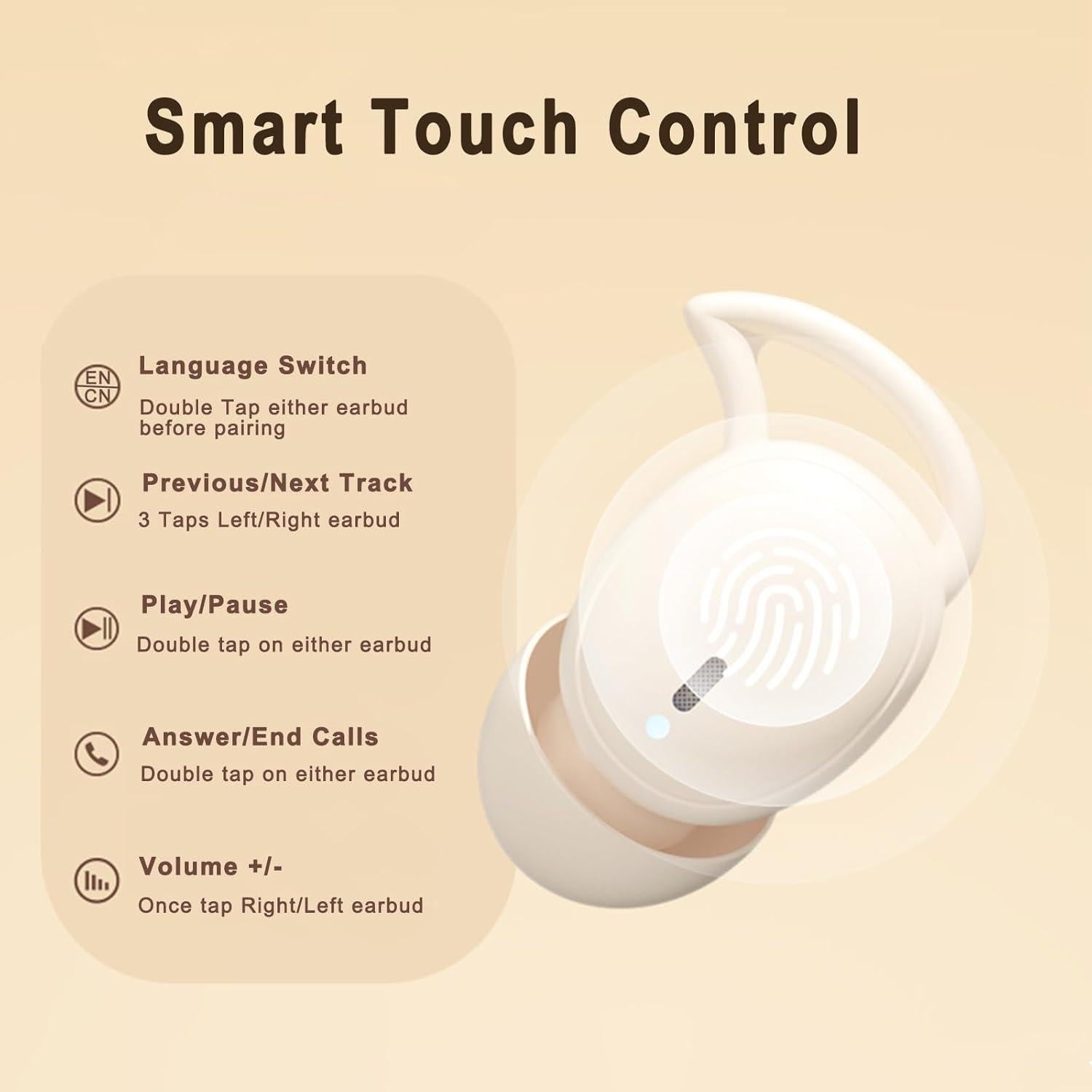 Auriculares Inalámbricos Bluetooth FYSUCSI M72- para Dormir 32H