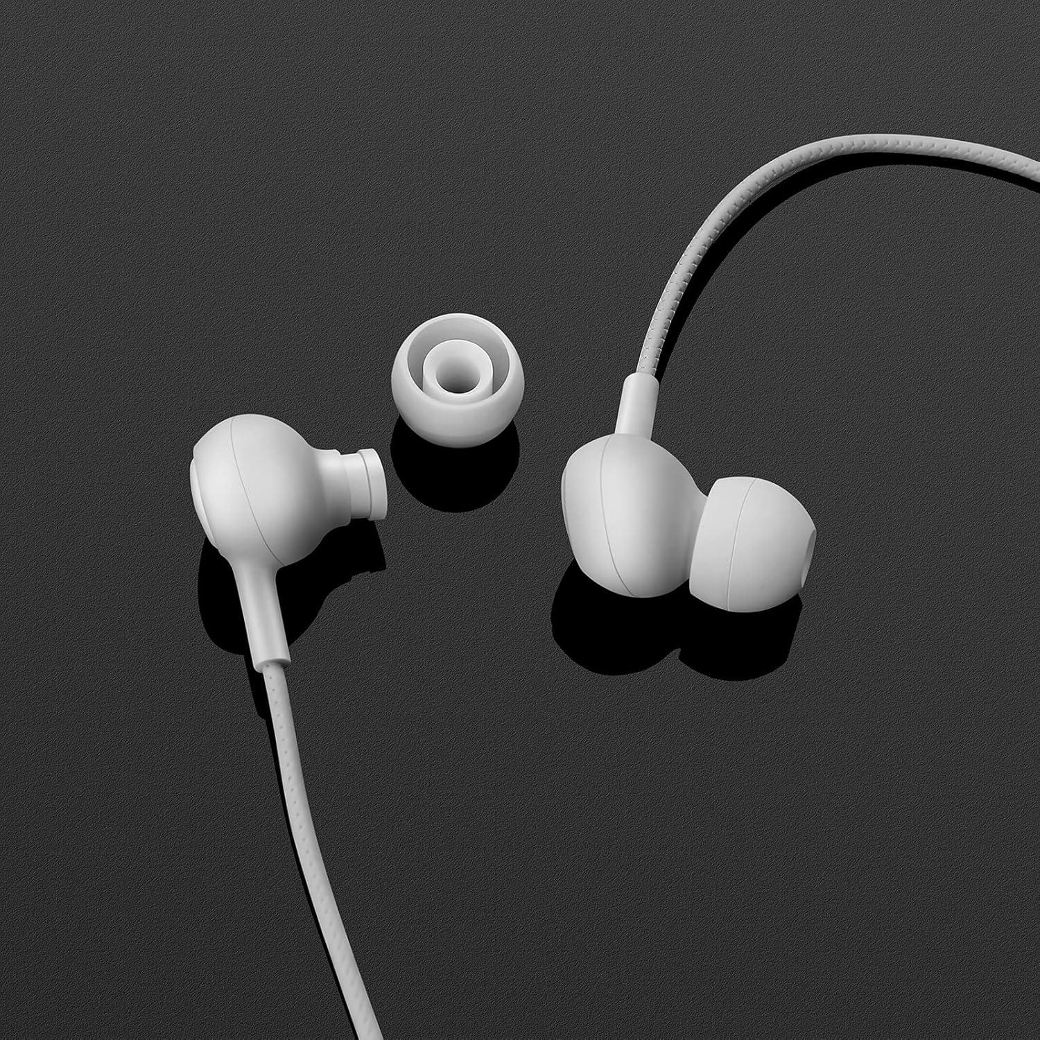 Auriculares Intrauditivos Yiwiso SE24 para Dormir - Aislamiento de Ruido, Control de Volumen, Color Blanco