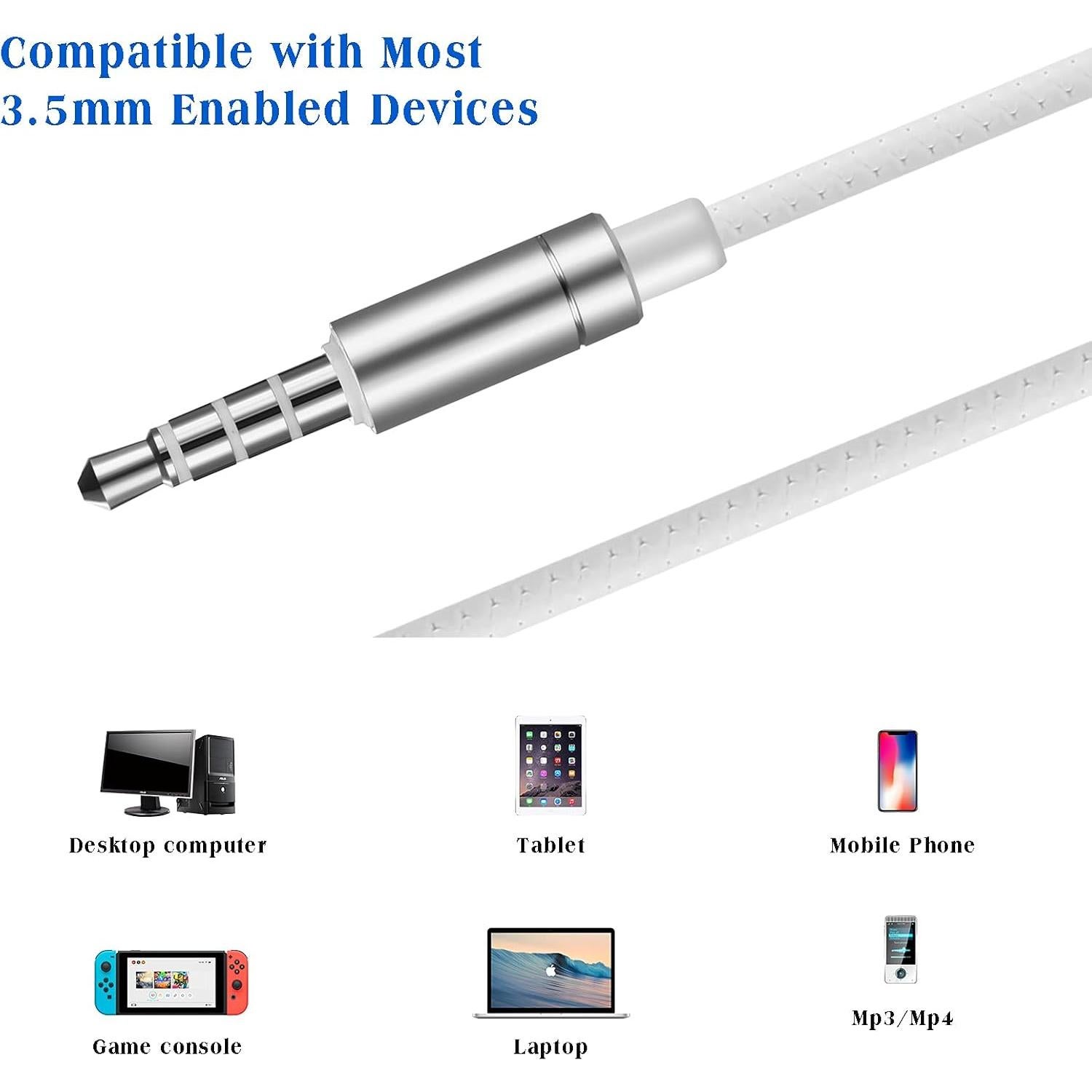 Auriculares Intrauditivos Yiwiso SE24 para Dormir - Aislamiento de Ruido, Control de Volumen, Color Blanco