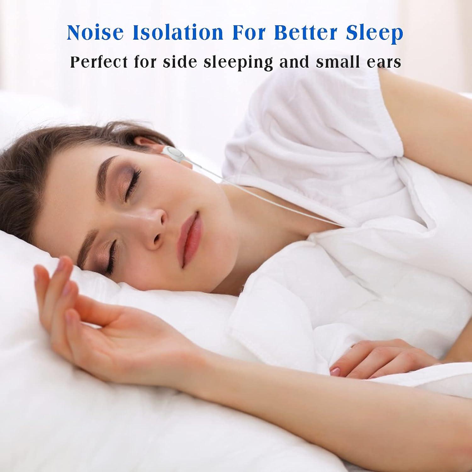 Auriculares Intrauditivos Yiwiso SE24 para Dormir - Aislamiento de Ruido, Control de Volumen, Color Blanco