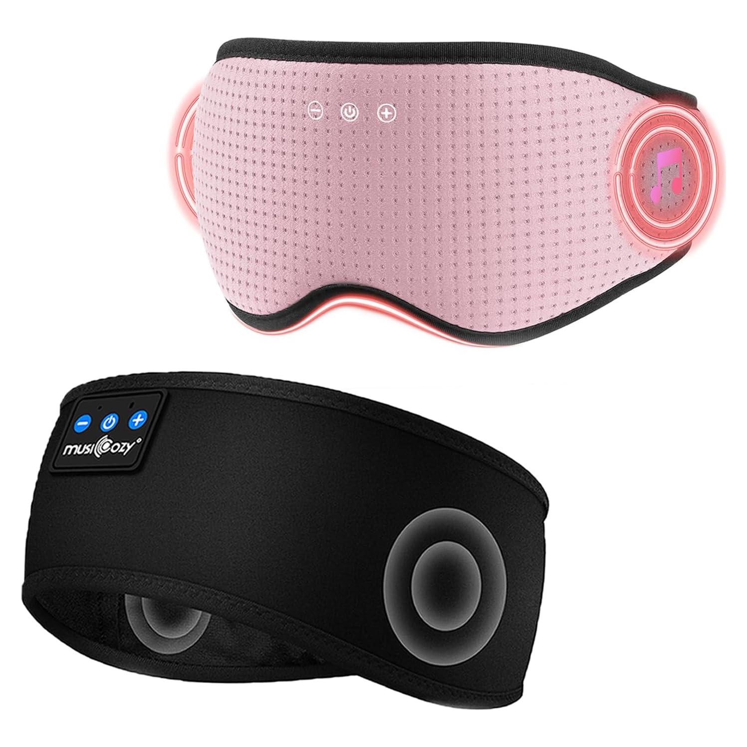 Auriculares Bluetooth MUSICOZY para Dormir con Máscara 3D