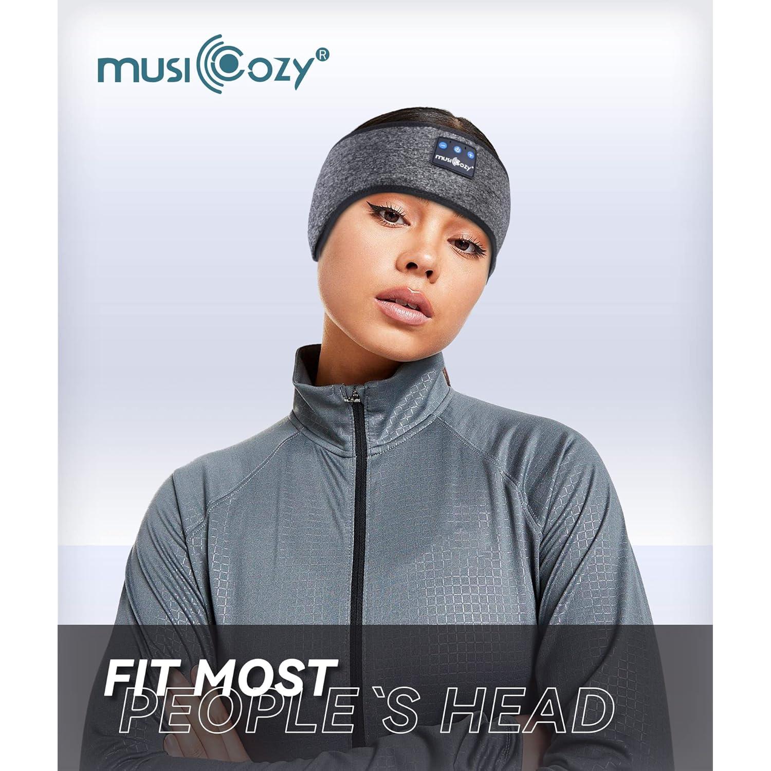 Auriculares para Dormir MUSICOZY Bluetooth 5.2 con Máscara 3D