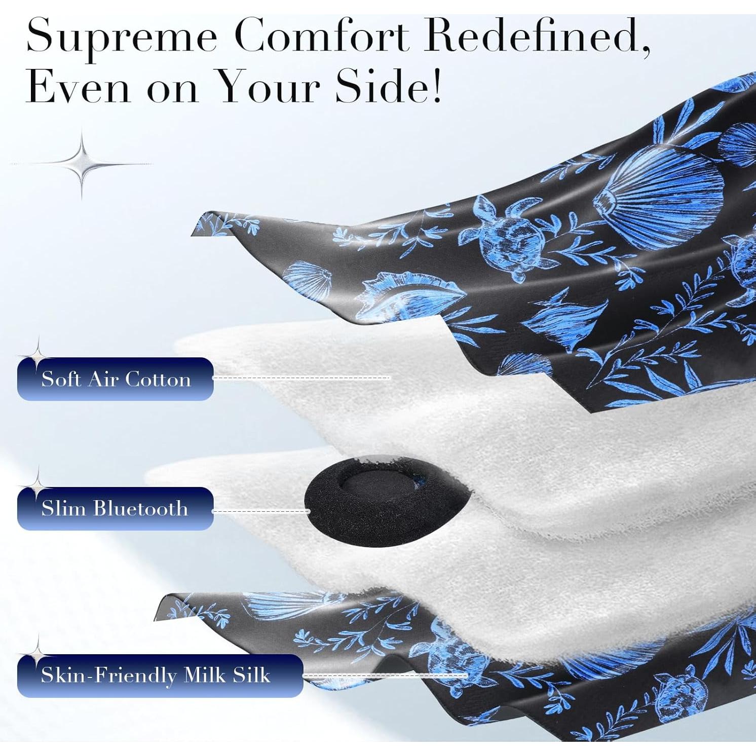 Máscara de Sueño Bluetooth LC-dolida con Altavoces Delgados