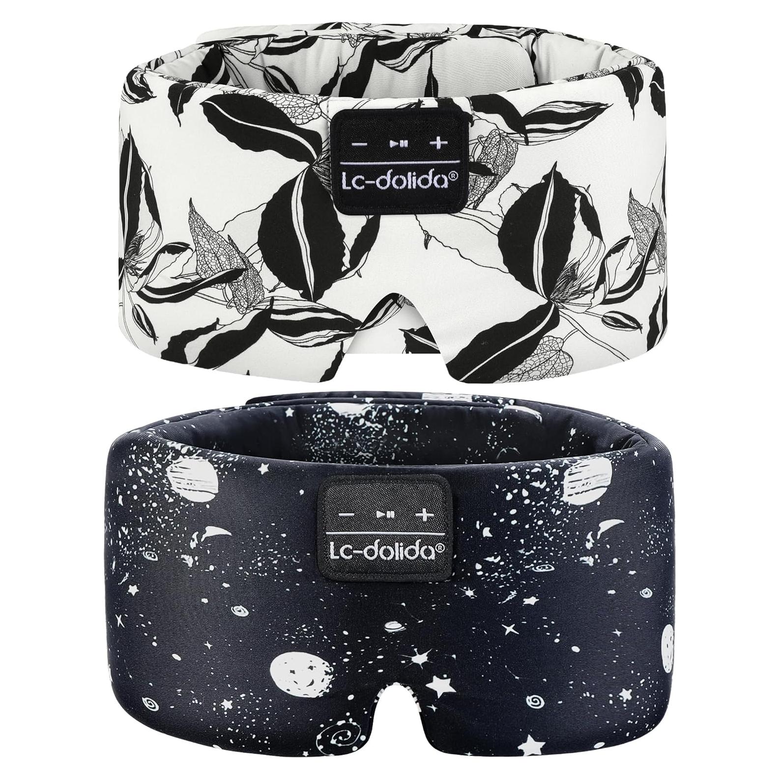 Máscara de Sueño Bluetooth LC-dolida Extra Grande 100% Oscura