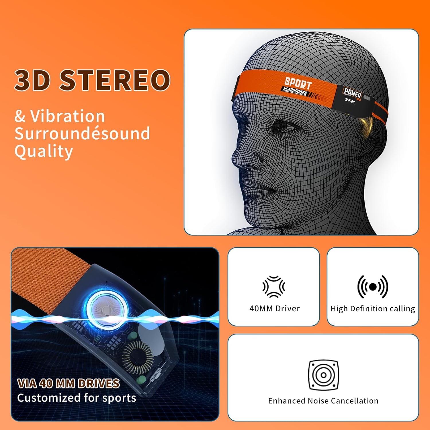 Auriculares Bluetooth 5.4 WPARHUS Inalámbricos Deportivos HD