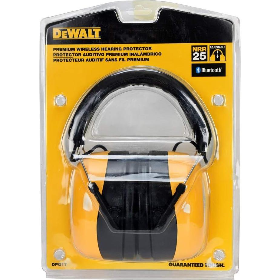Protección Auditiva Bluetooth DEWALT DPG17 Diadema Ajustable NRR 25dB