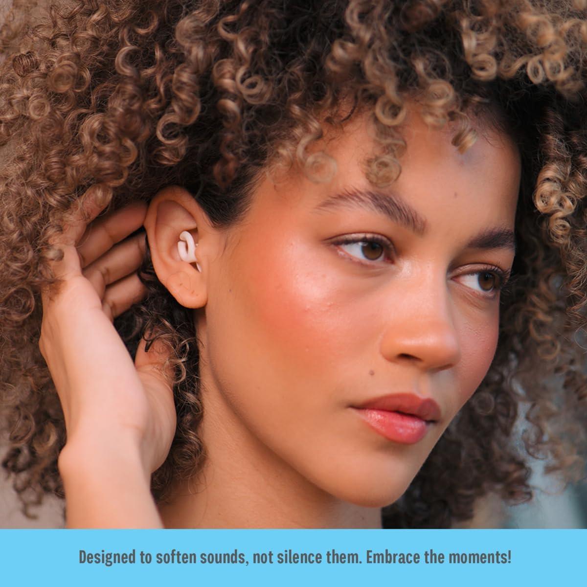 Tapones para oídos Hear Hush Hoops Silicona Crema 17dB