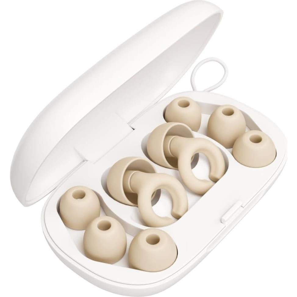 Tapones para oídos Hear Hush Hoops Silicona Crema 17dB