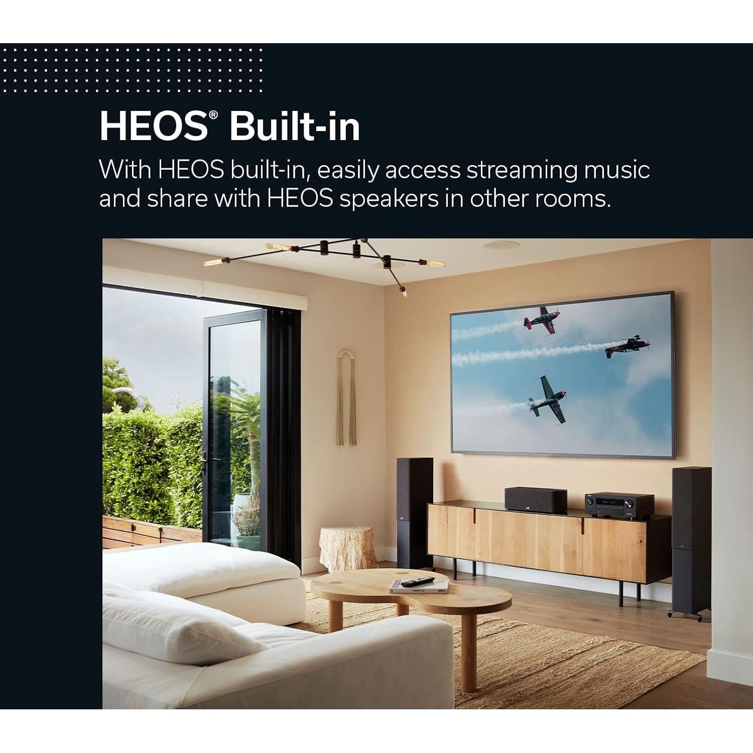 Receptor Denon AVR-X2800H 7.2 Ch 8K UHD - Sonido Dolby Atmos